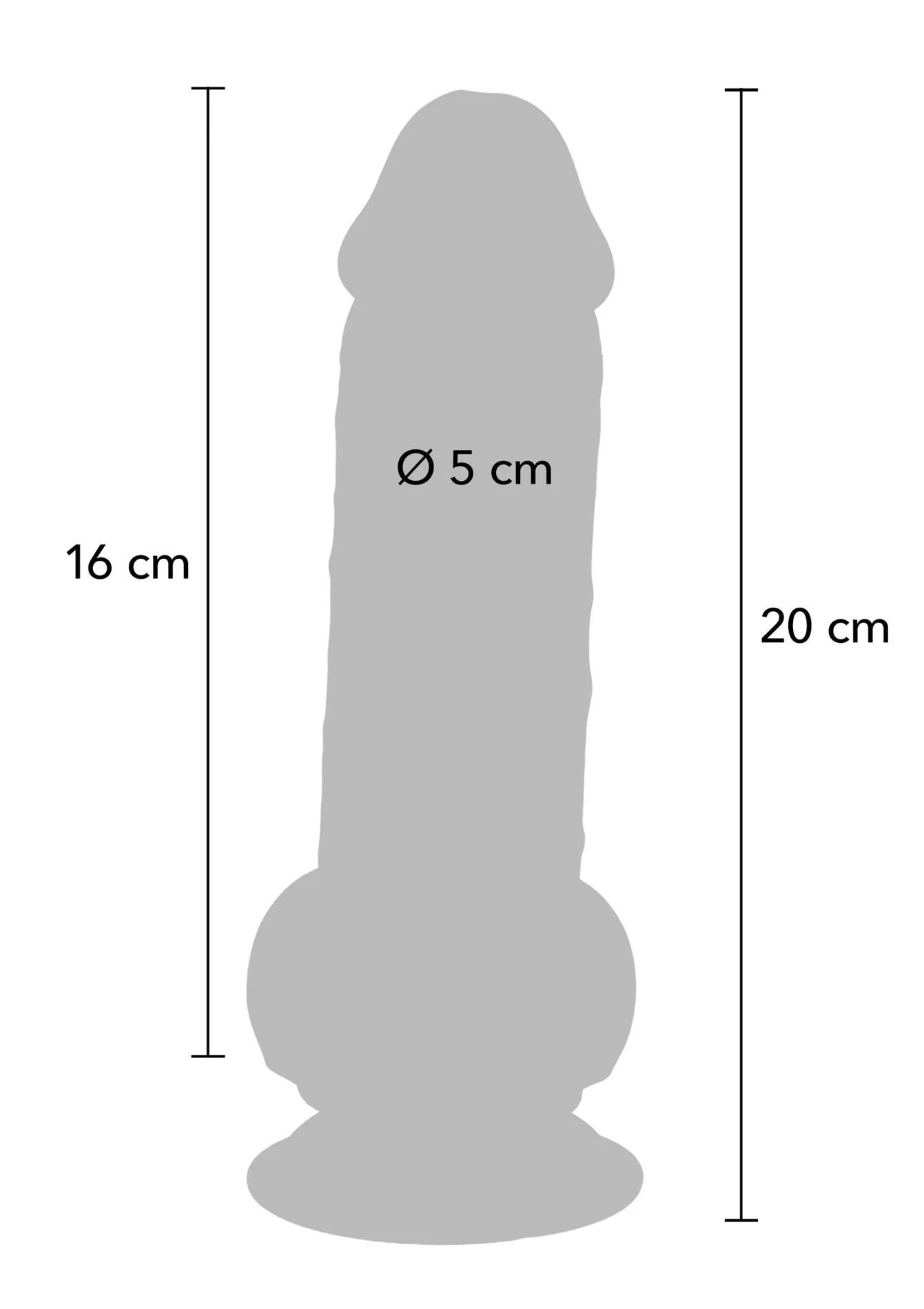 Gode ceinture double densité de luxe TPE 20 cm