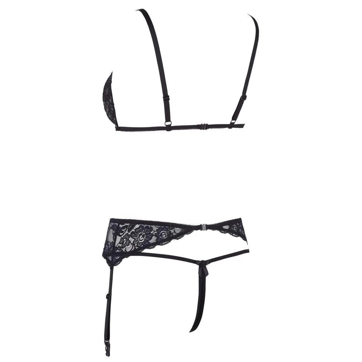 Ensemble porte-jarretelles en dentelle M