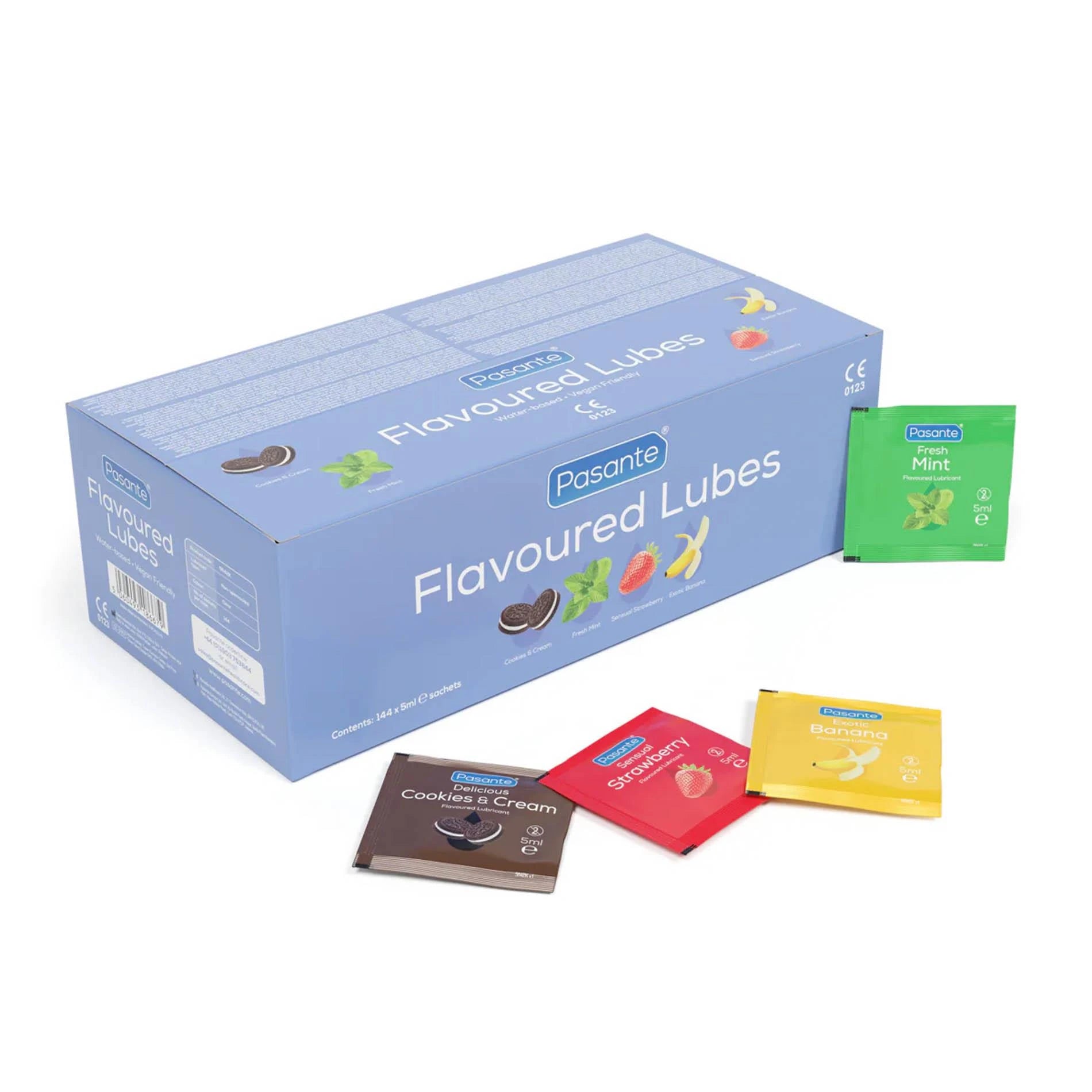 Sachets de lubrifiant aromatisé Pasante 5ml x 144 unités