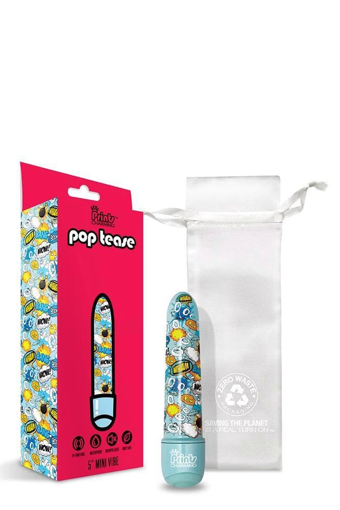 PRINTS CHARMING POP TEASE 5" MINI VIBE  BANG BLUE