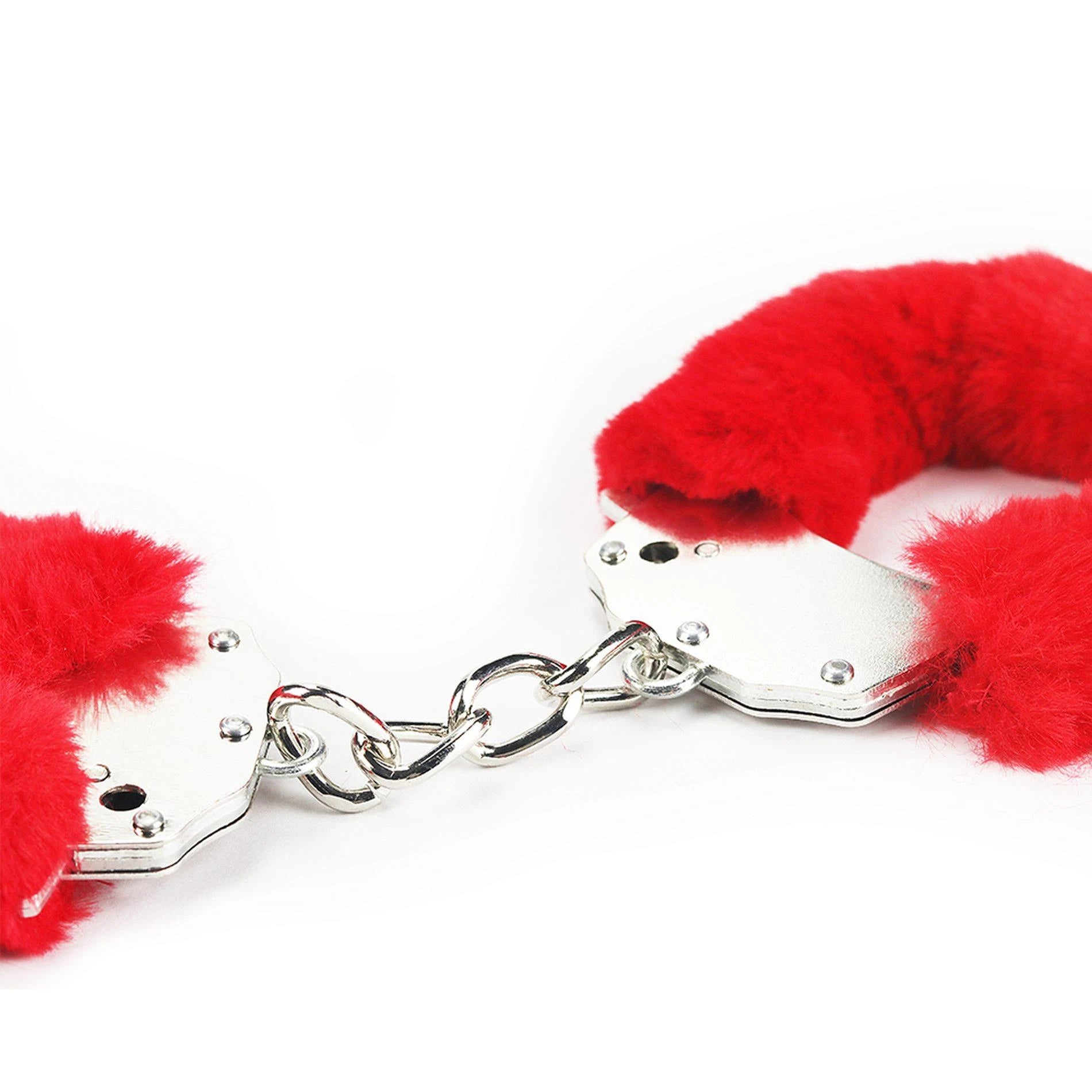 Menottes Fluffy Rouge Plaisir Fétiche