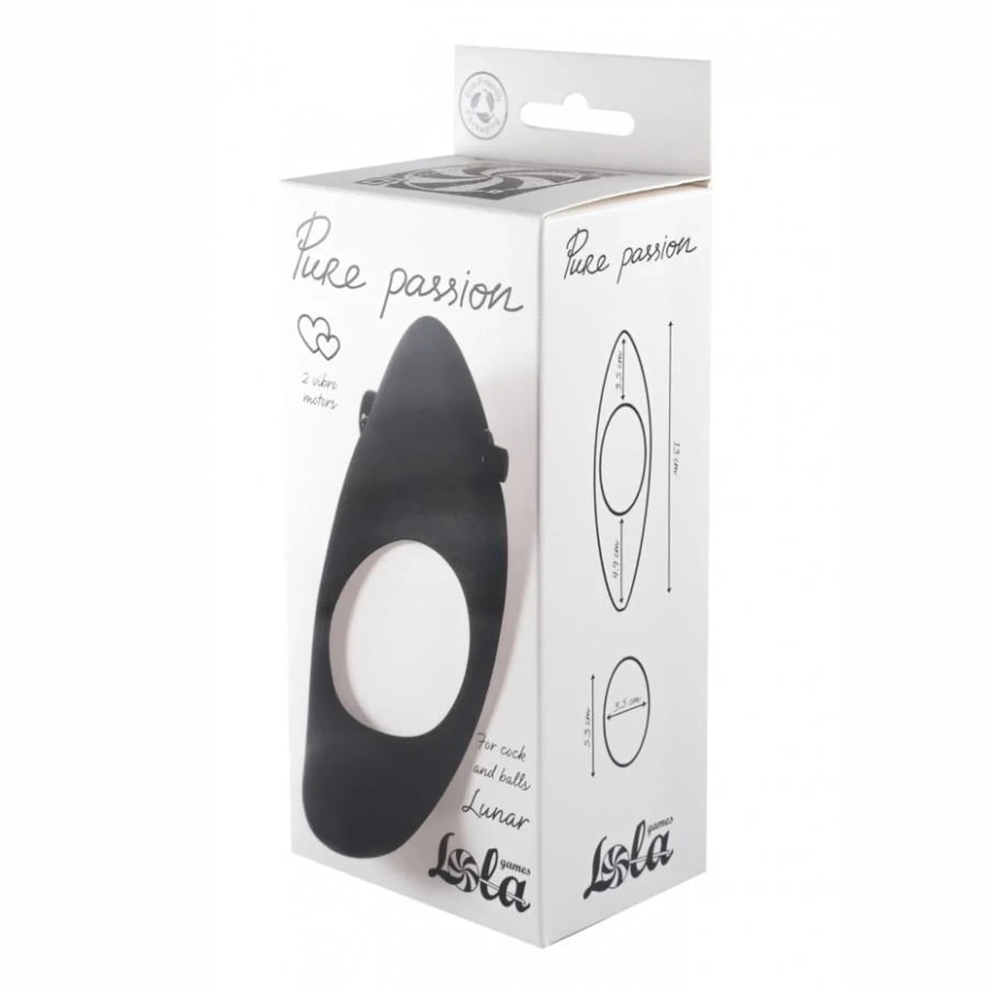 Erection Vibroring Pure Passion Lunar Black