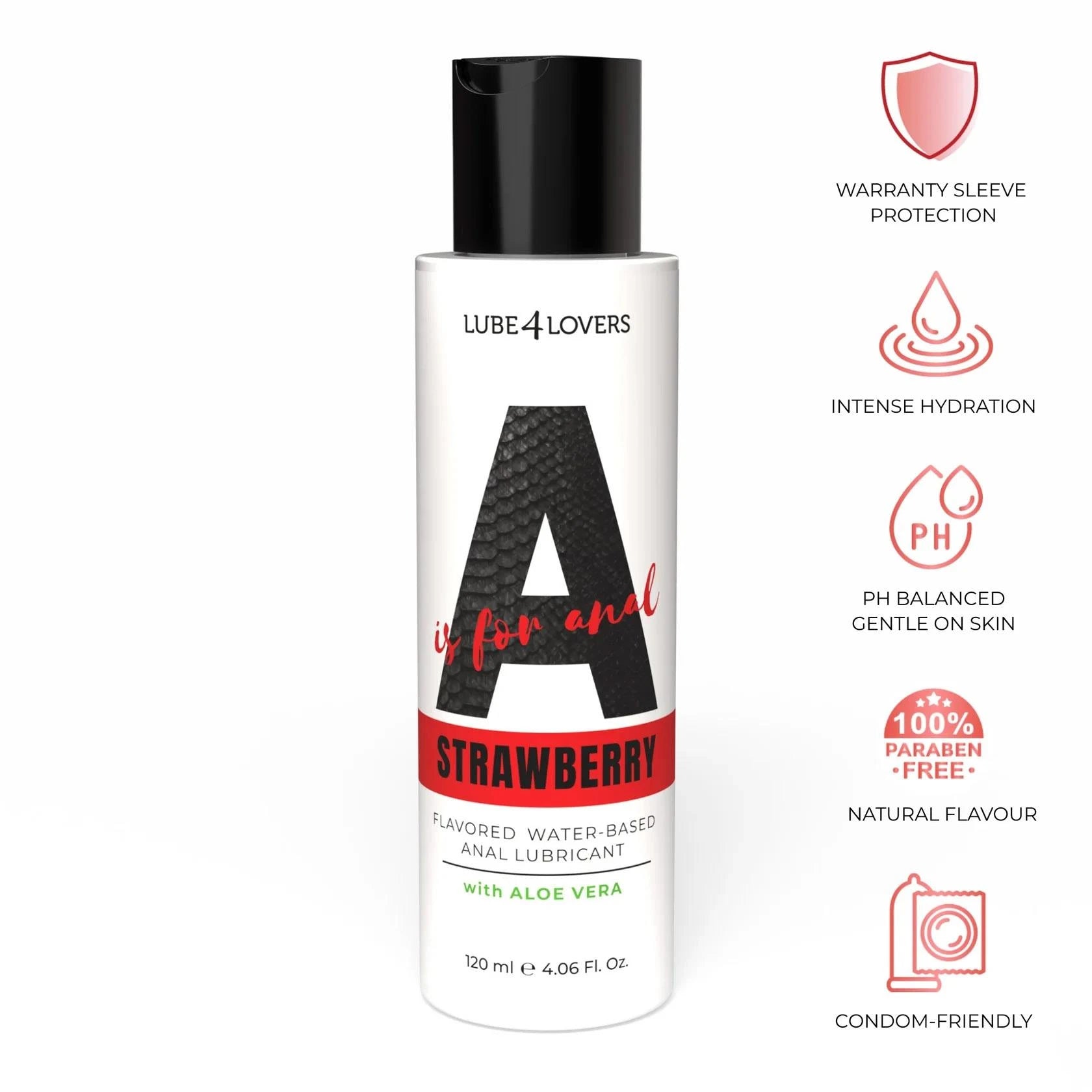 Anal Lubricant A Is for Strawberry 120 ml