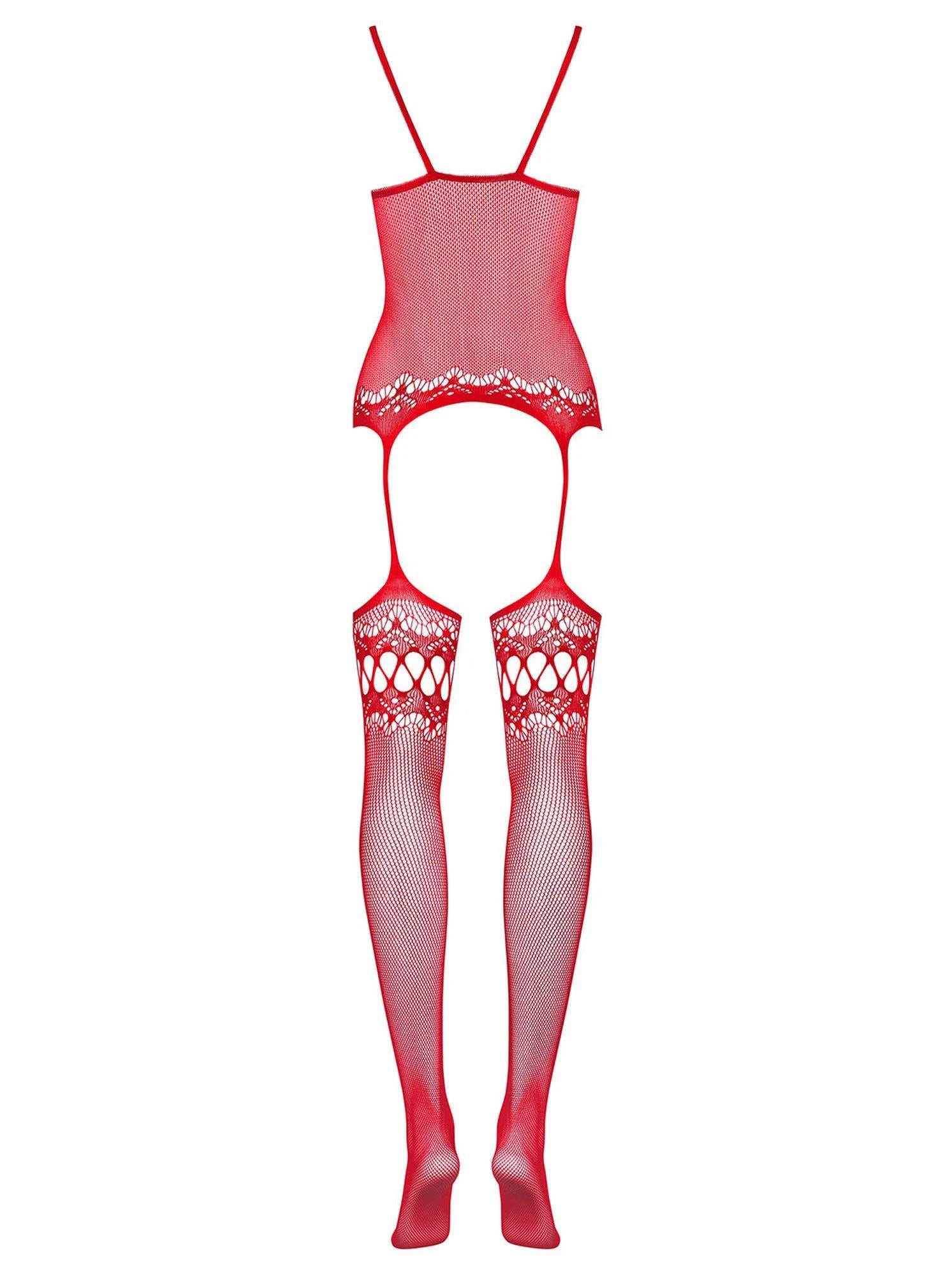 Lingerie-Bodystocking F214 red S/M/L