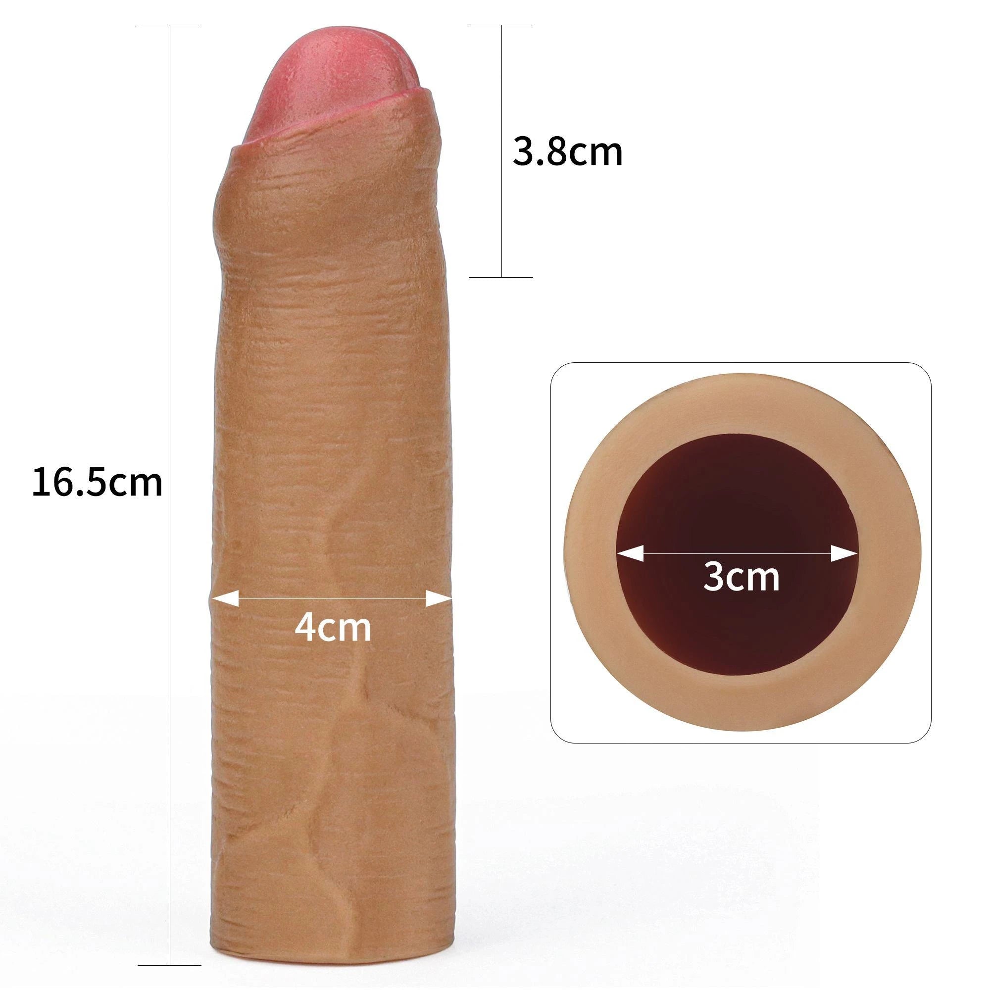 Add 1″ Revolutionary Silicone Nature Extender Uncircumcised
