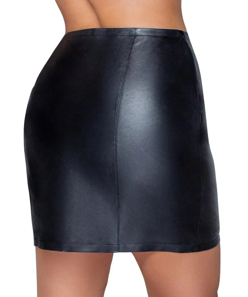 Leather Mini Skirt XS