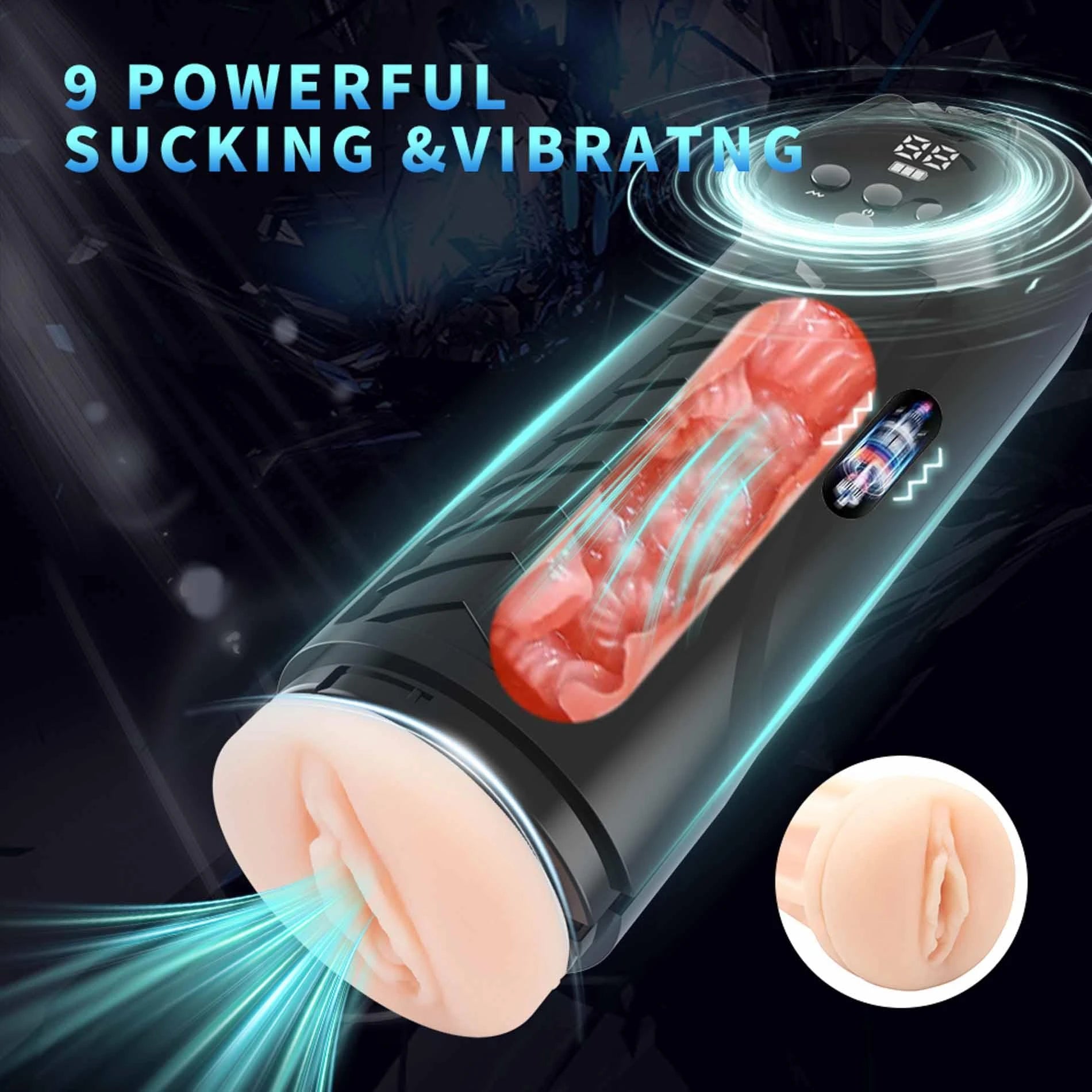 LUXURY Masturbator, PREMIUM RECHARGEABLE MULTIFUNCTION 04