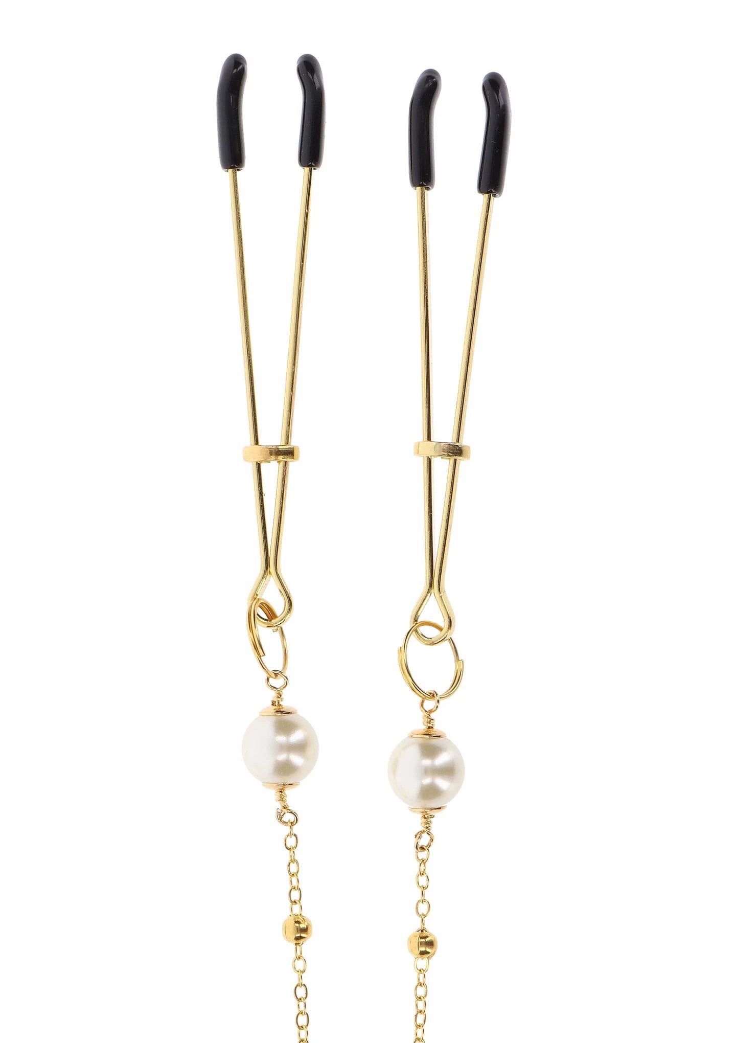 Pince à épiler Pearl & Chaîne Deluxe Or