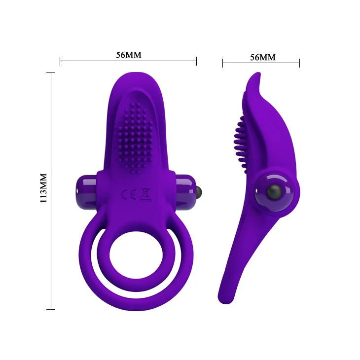 PRETTY LOVE - ANNEAU PÉNIS VIBRANT Violet- 10 fonctions de vibration