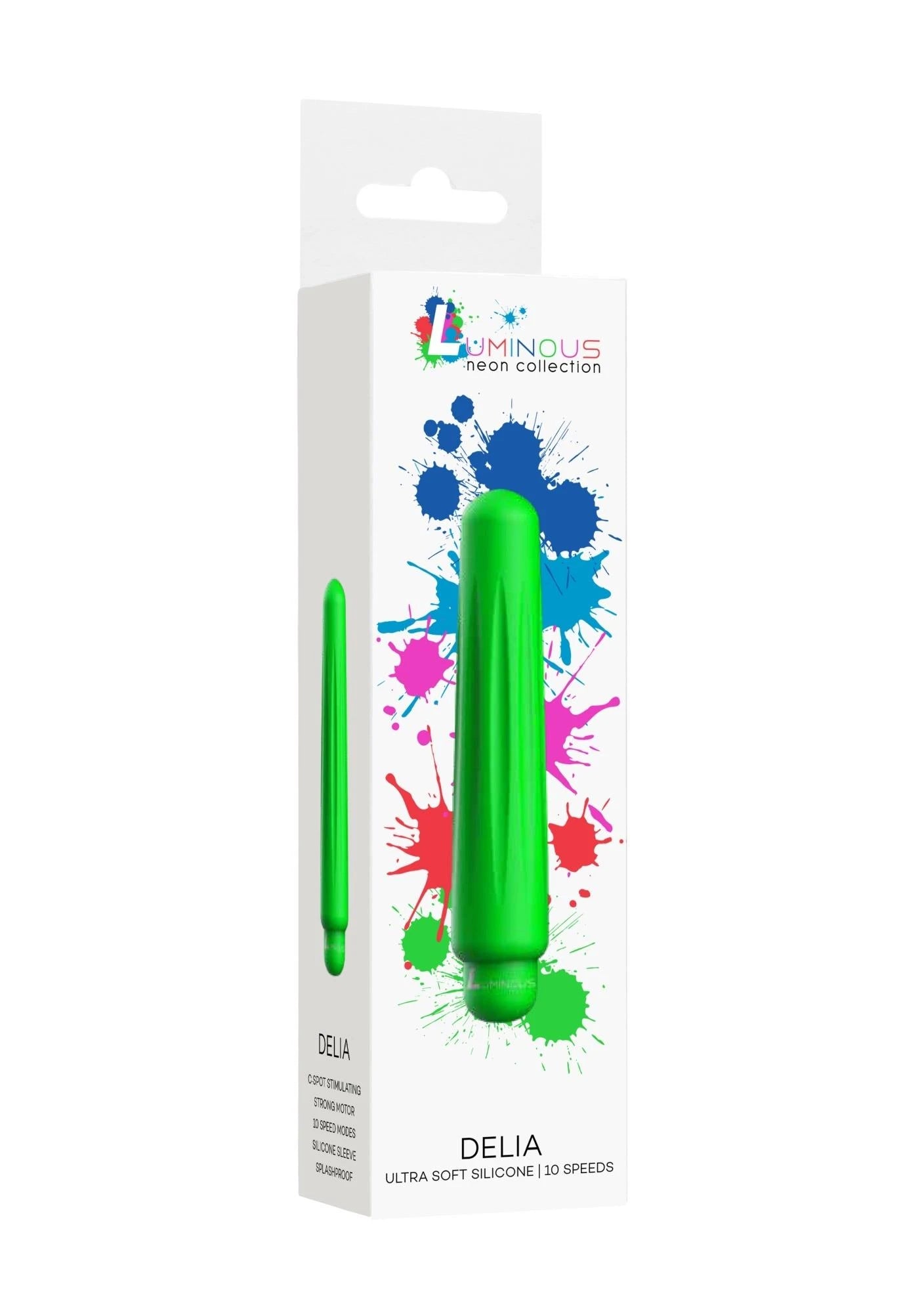 Delia - Bullet ABS avec manchon - 10 vitesses - Vert