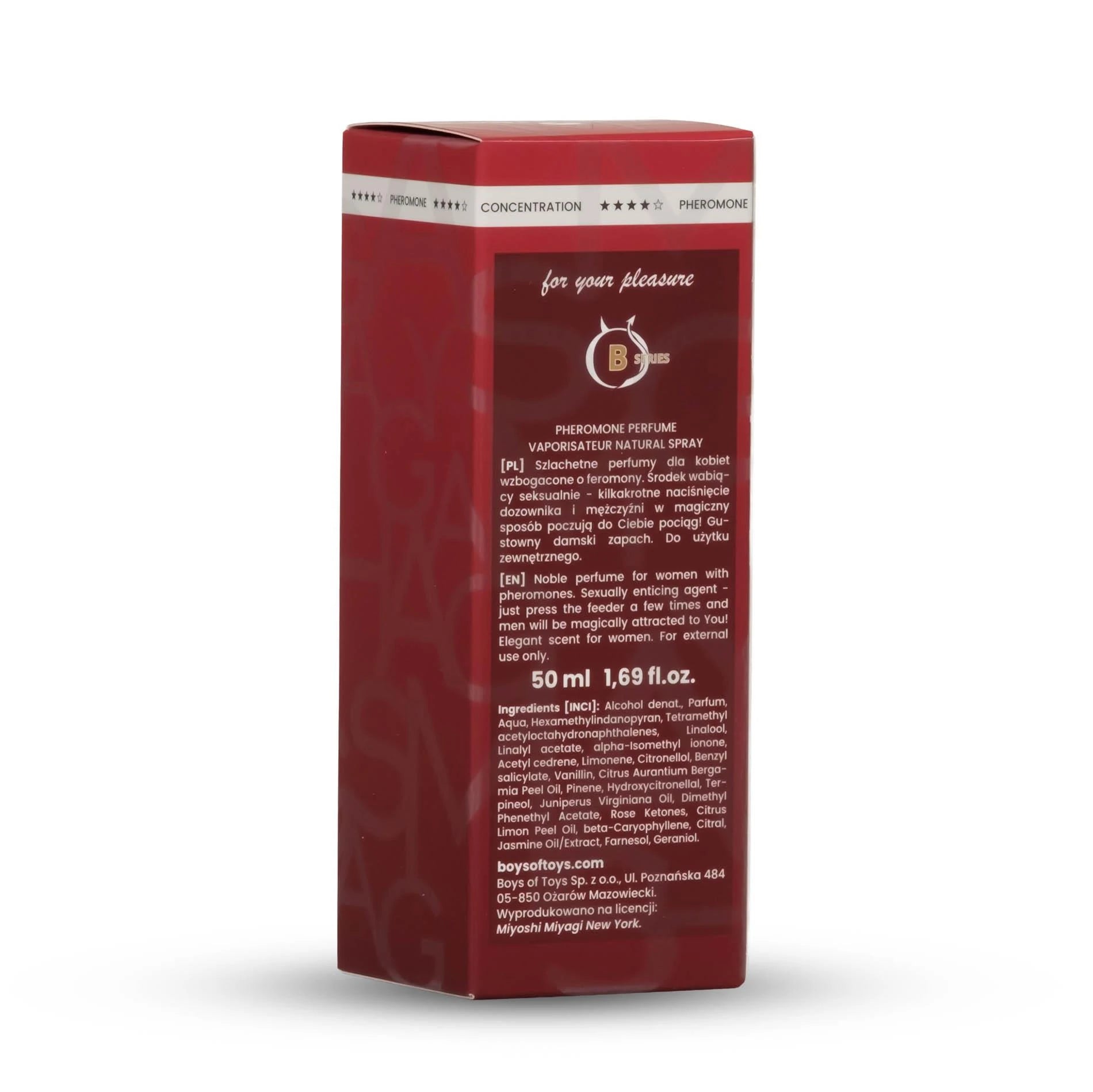 Miyoshi Miyagi INSTINCT parfums phéromones 50ml FEMME