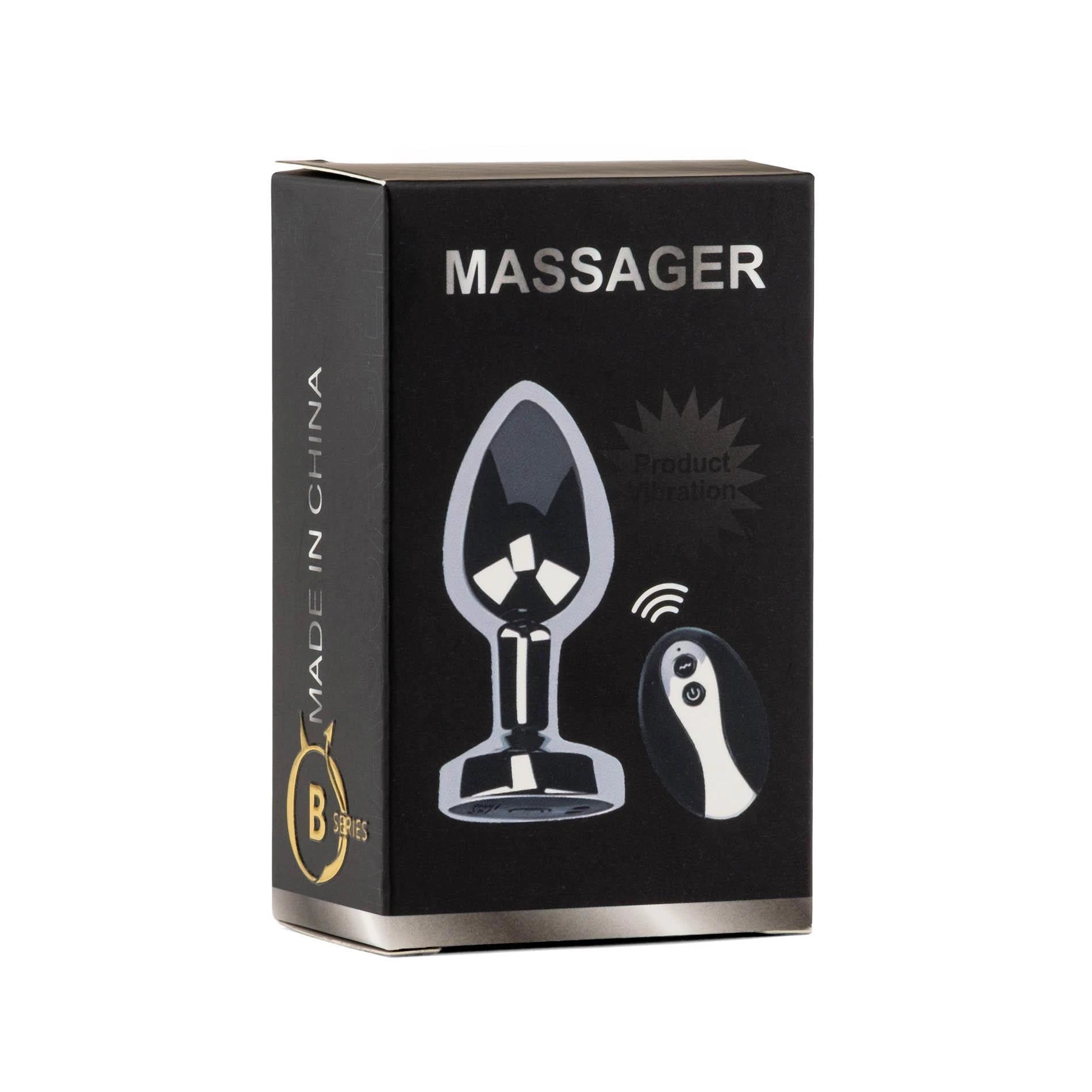 Metal Butt Plug S Vibrateur USB - Télécommande