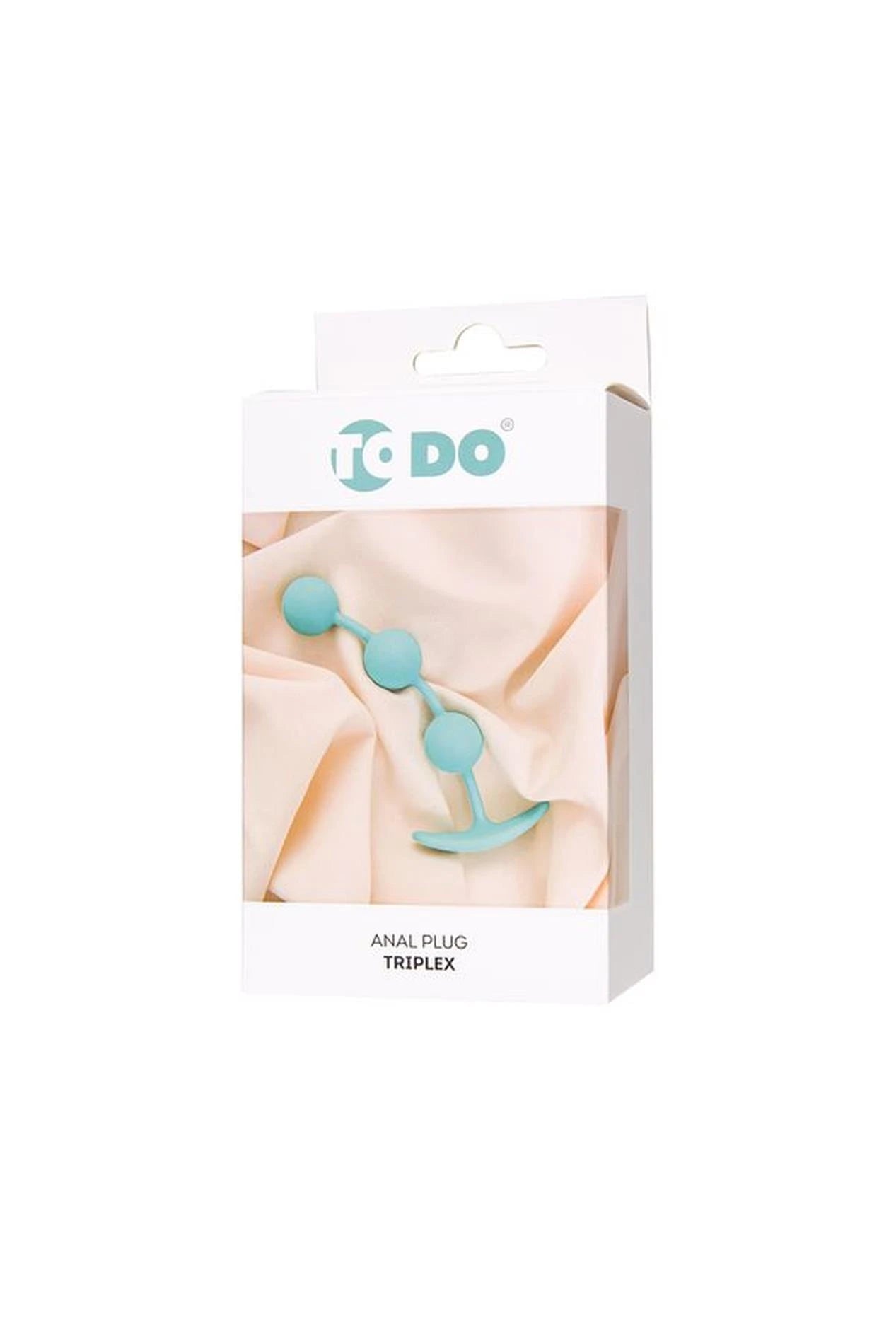 ToDo by Toyfa Plug anal Triplex, silicone, menthe, 15 cm, Ø 2.5 cm