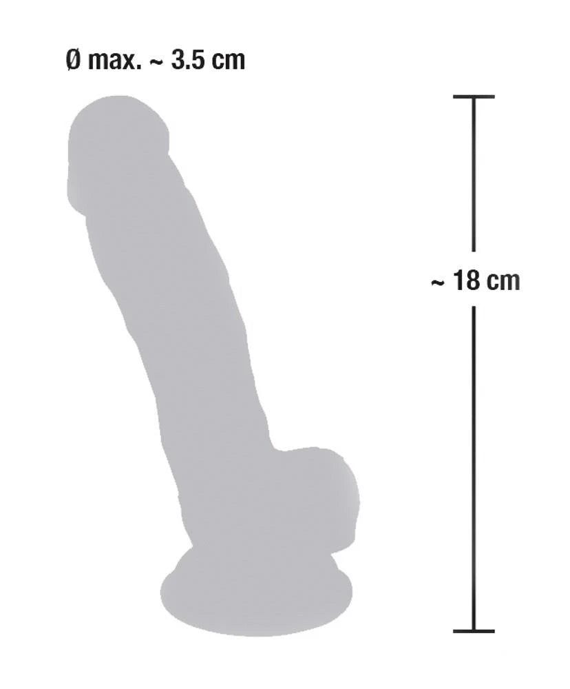 Gode en silicone médical 18 cm