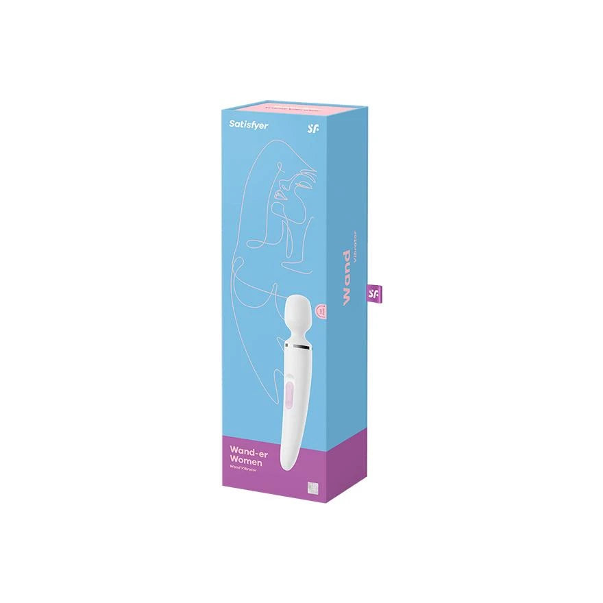 Vibromasseur - Satisfyer Wand-er Woman (blanc/chrome)