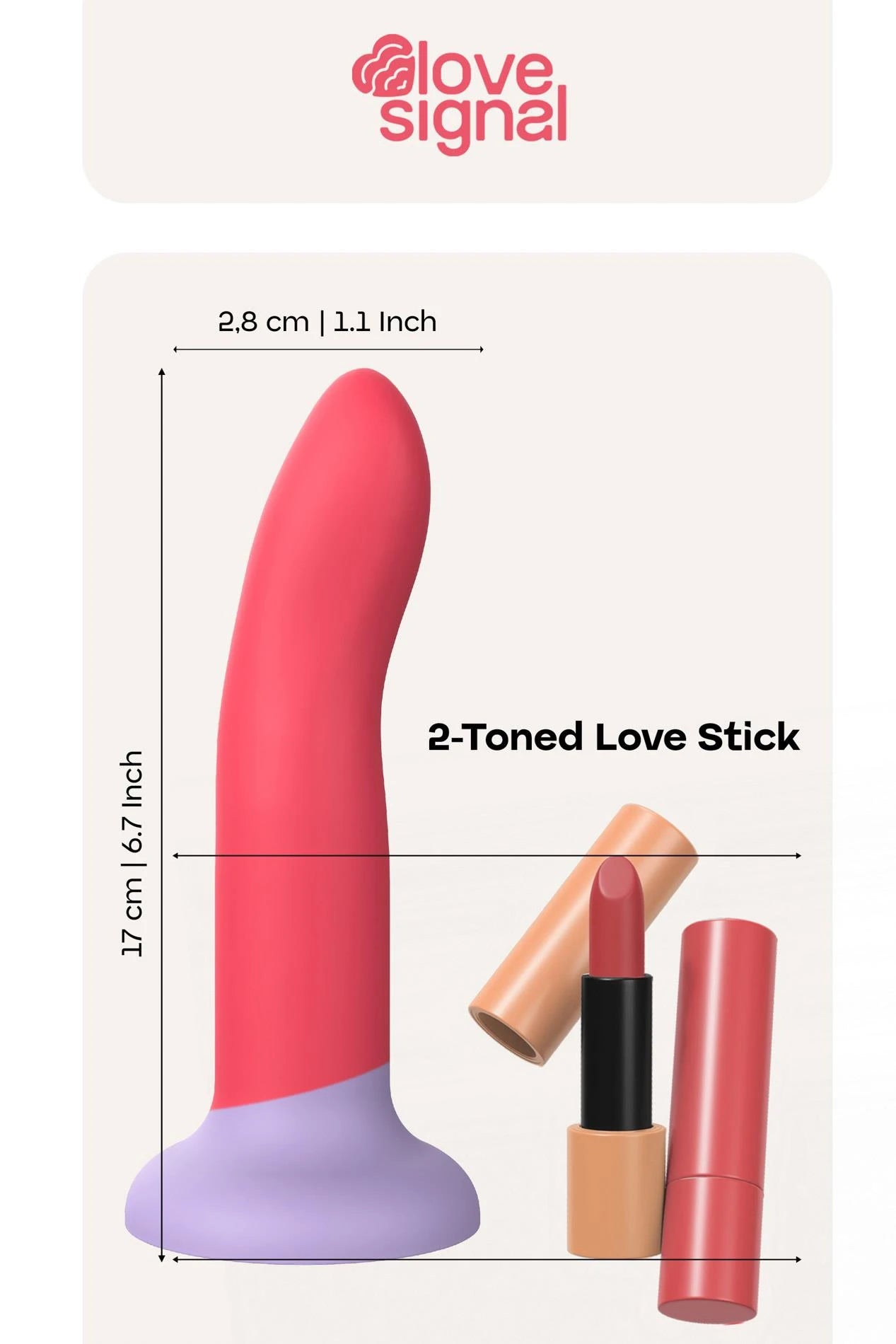 Baume d'amour bicolore grand format