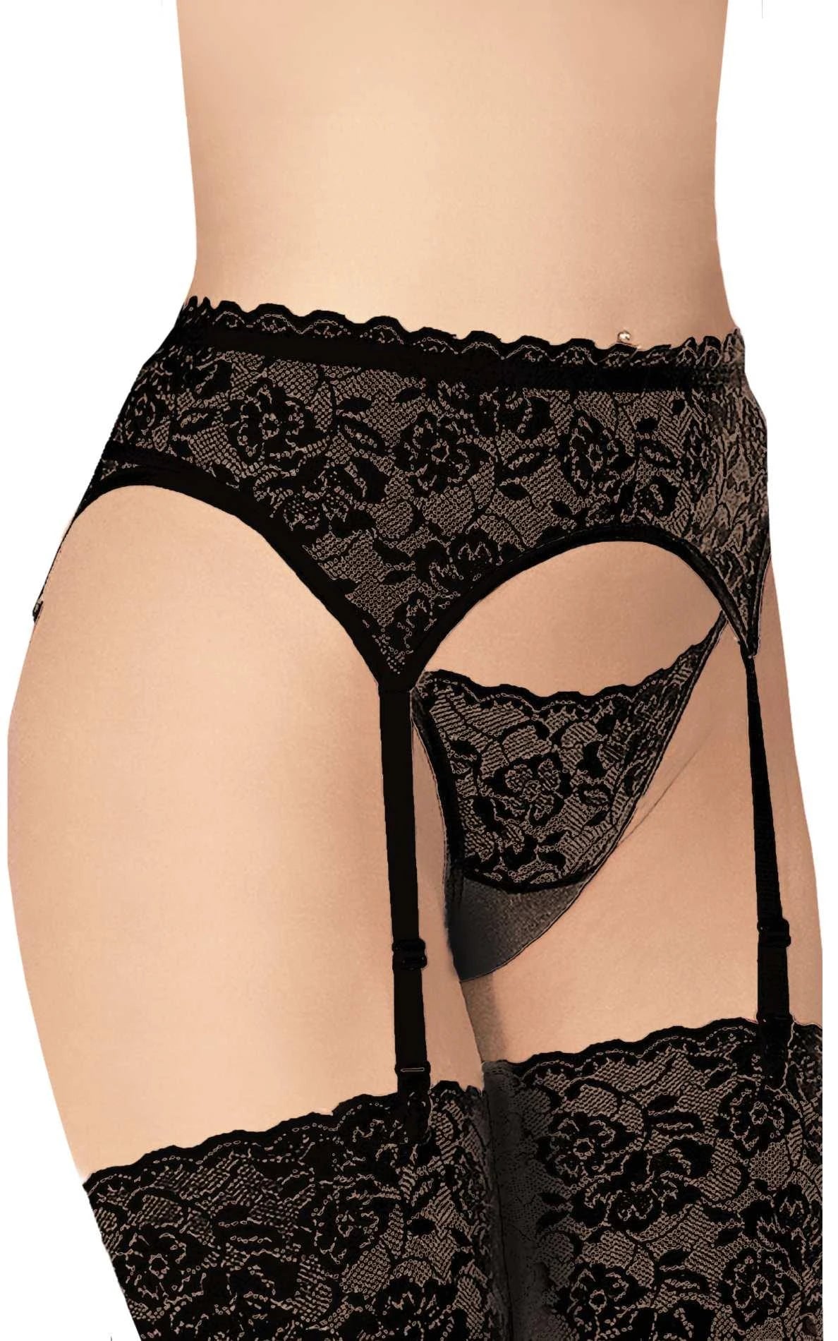 Porte-jarretelles 3305 - noir S/M