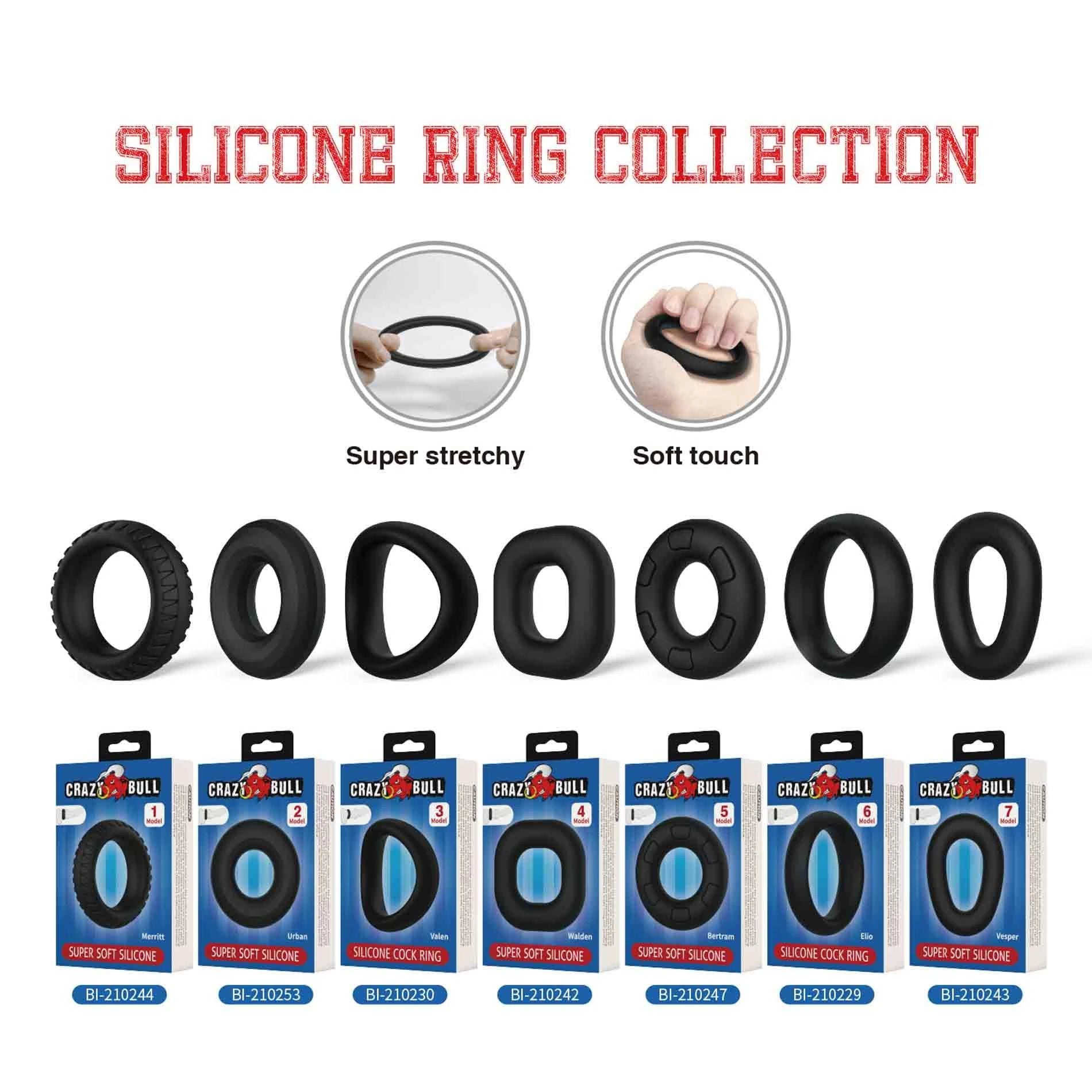 Bague en silicone souple, haute élasticité 1