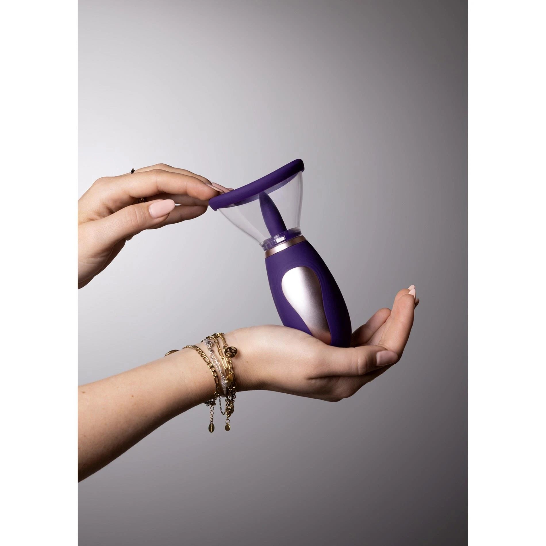Enhance - Rechargeable Vulva and Breast Pump - Purple