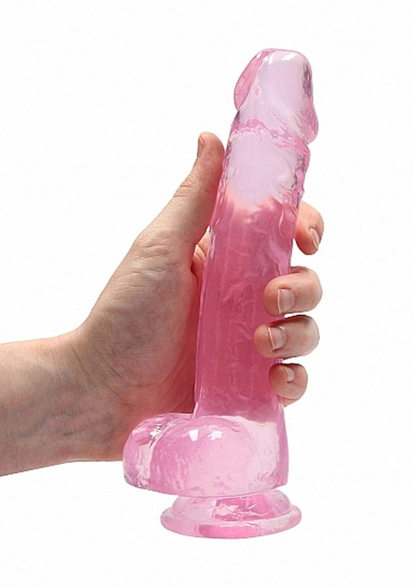 8″ / 20 cm Realistic Dildo With Balls - Pink