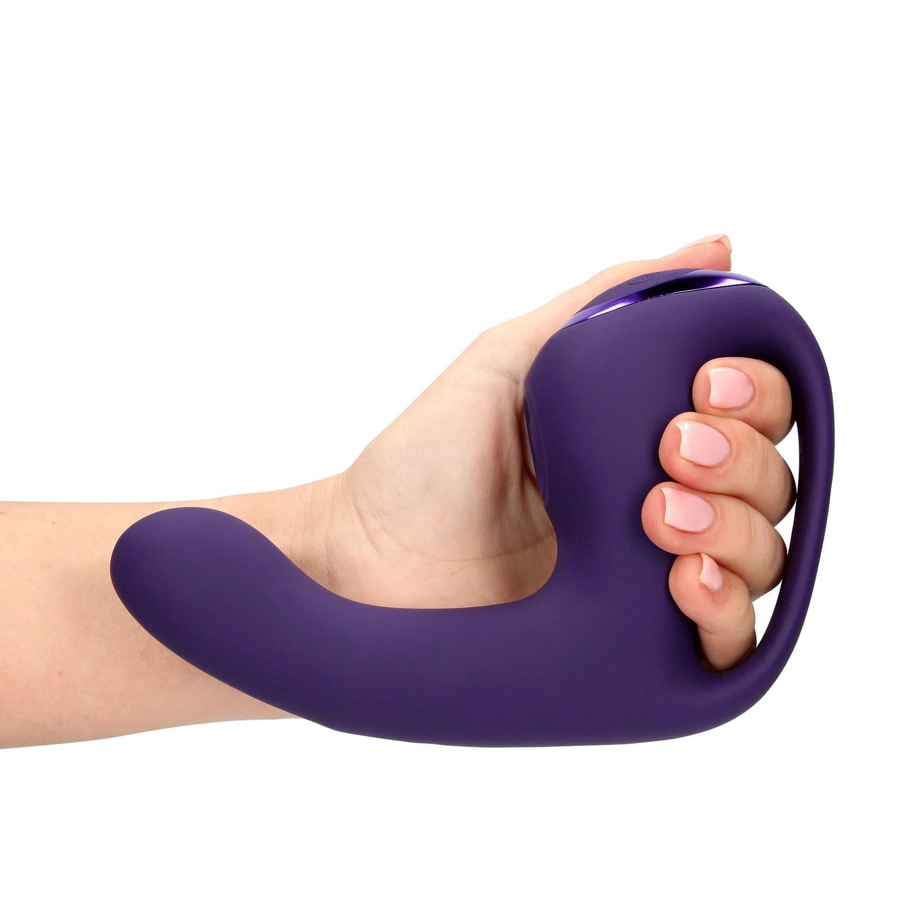 Riko – Vibrateur rechargeable triple action avec mouvement de doigt avancé et stimulateur d'ondes pulsées – Violet