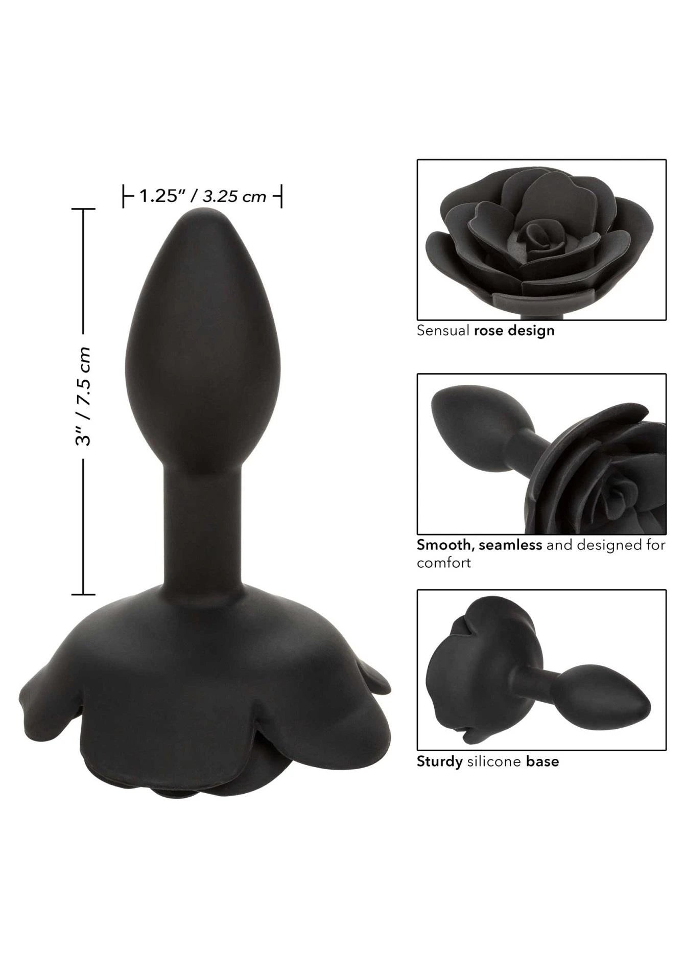 Petit plug anal rose noir