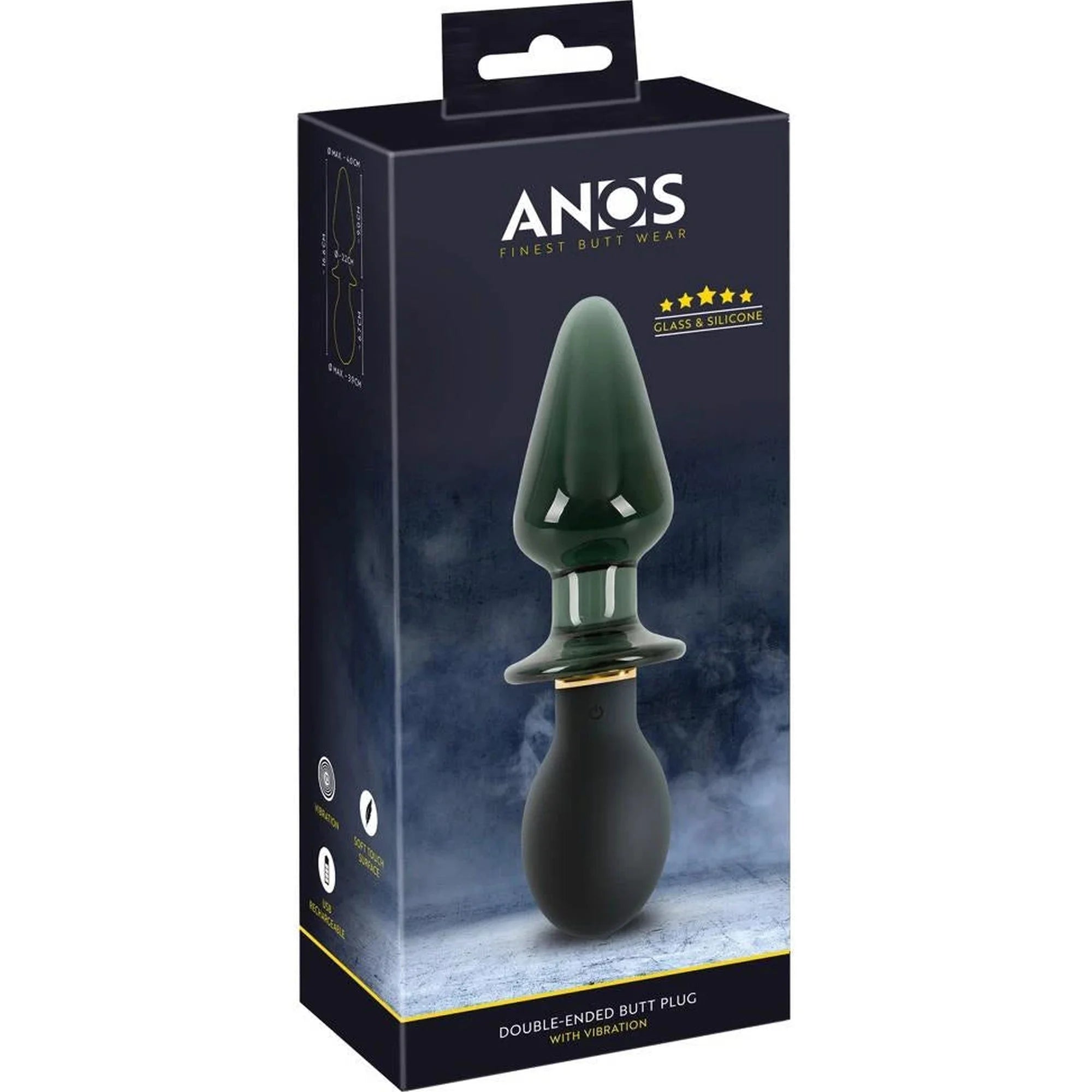 ANOS Double-Ended Butt Plug with Vibration