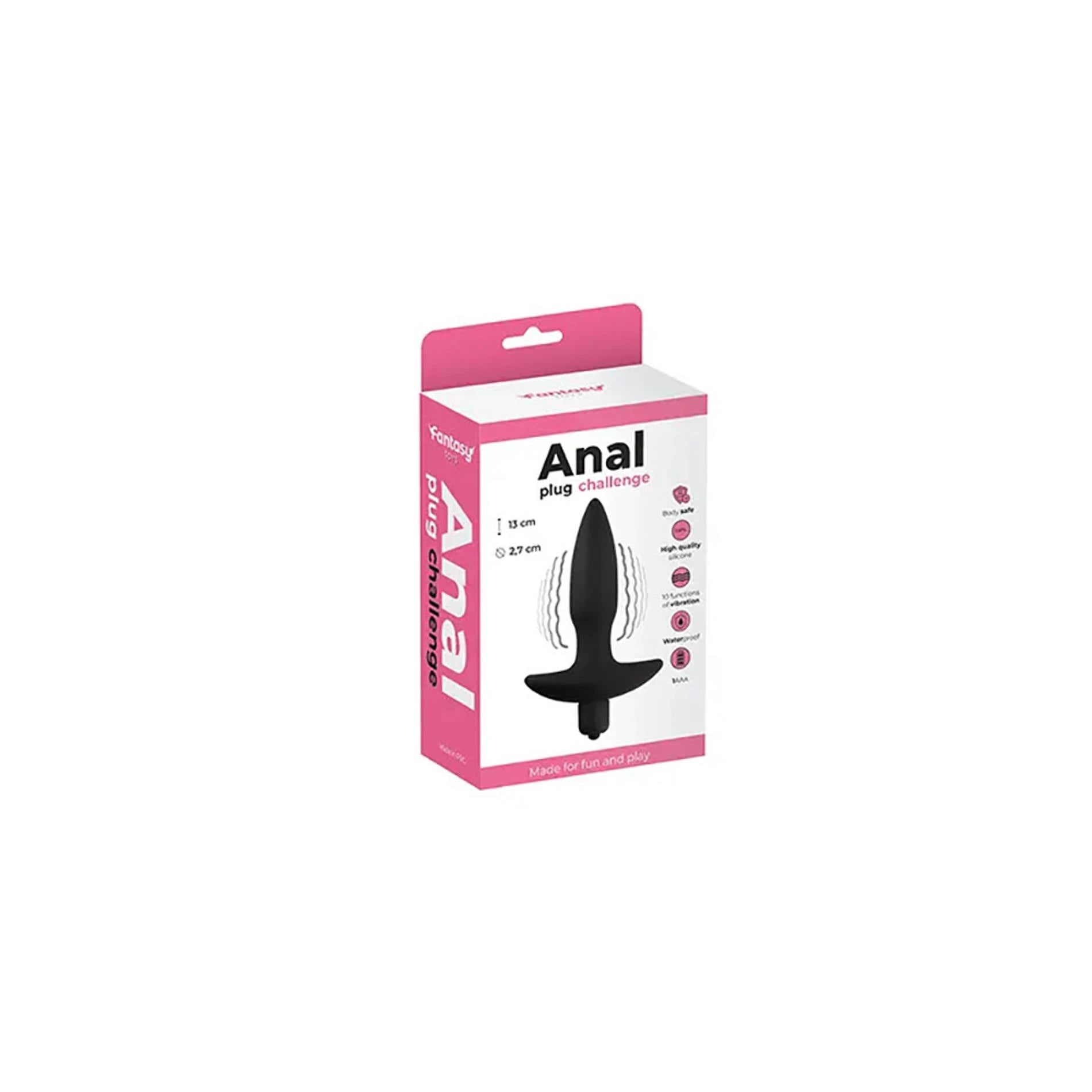 Vibromasseur plug anal noir