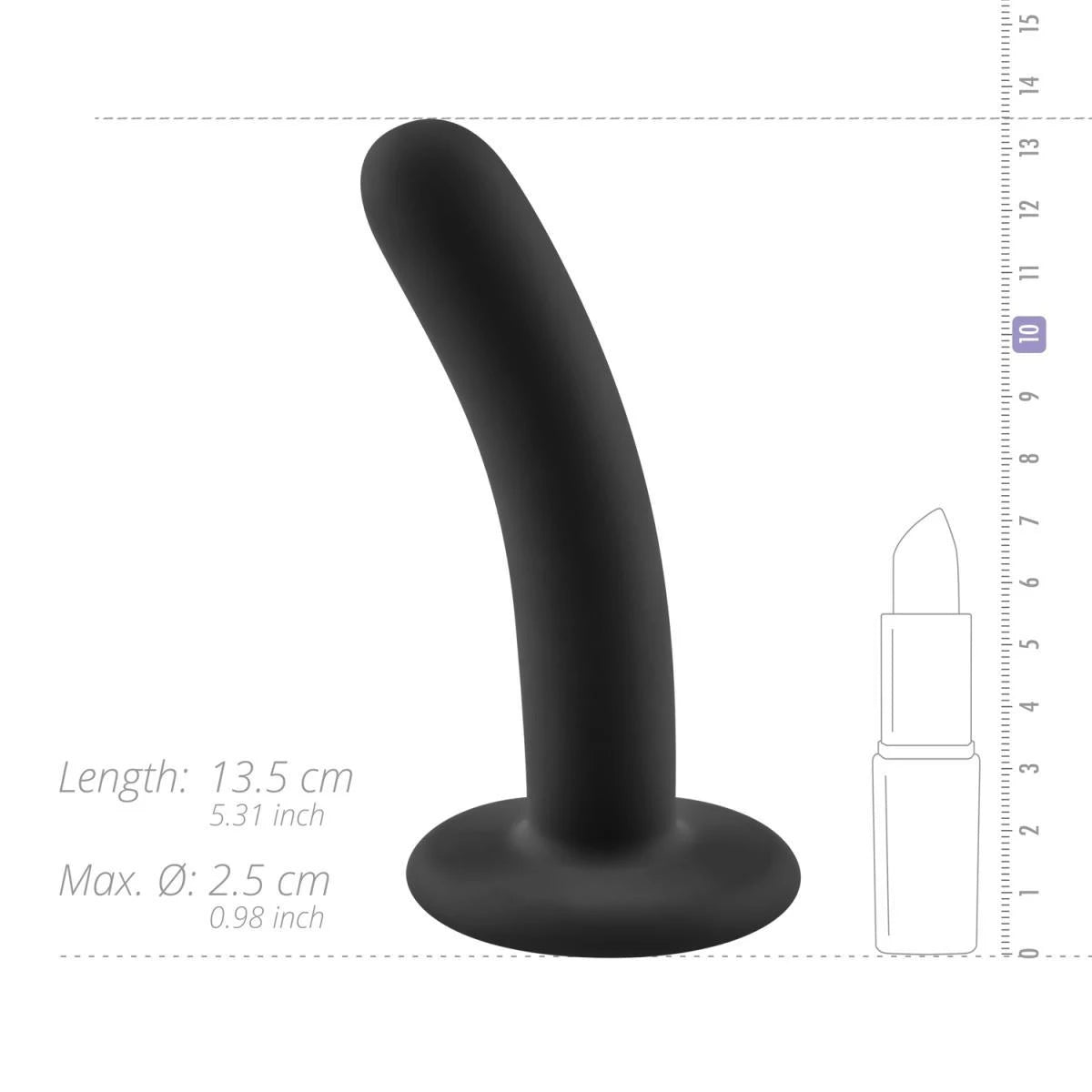 Sans pièces - Logan Dildo 13,5 cm - Noir