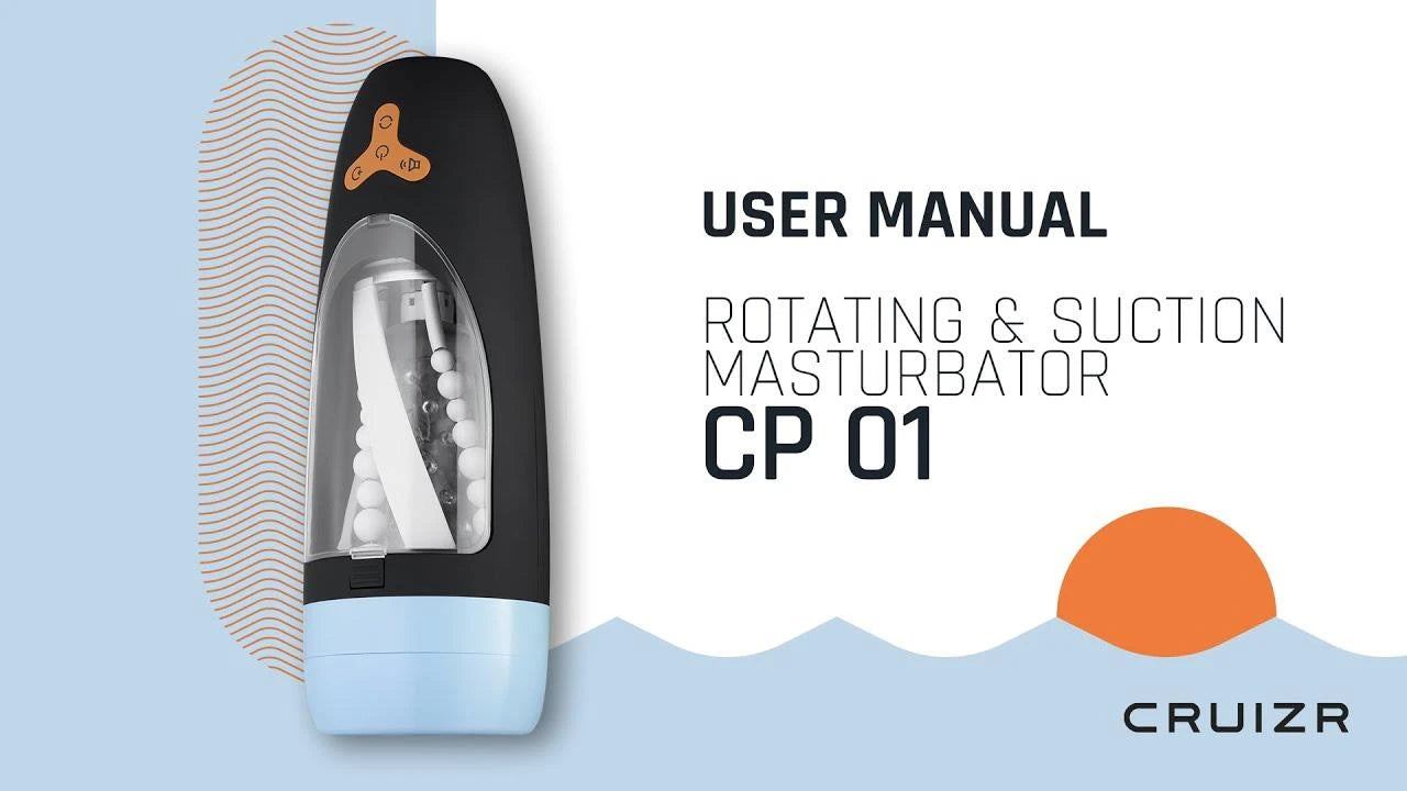 CRUIZR-CP01 Masturbateur automatique rotatif et aspirant avec adaptateur