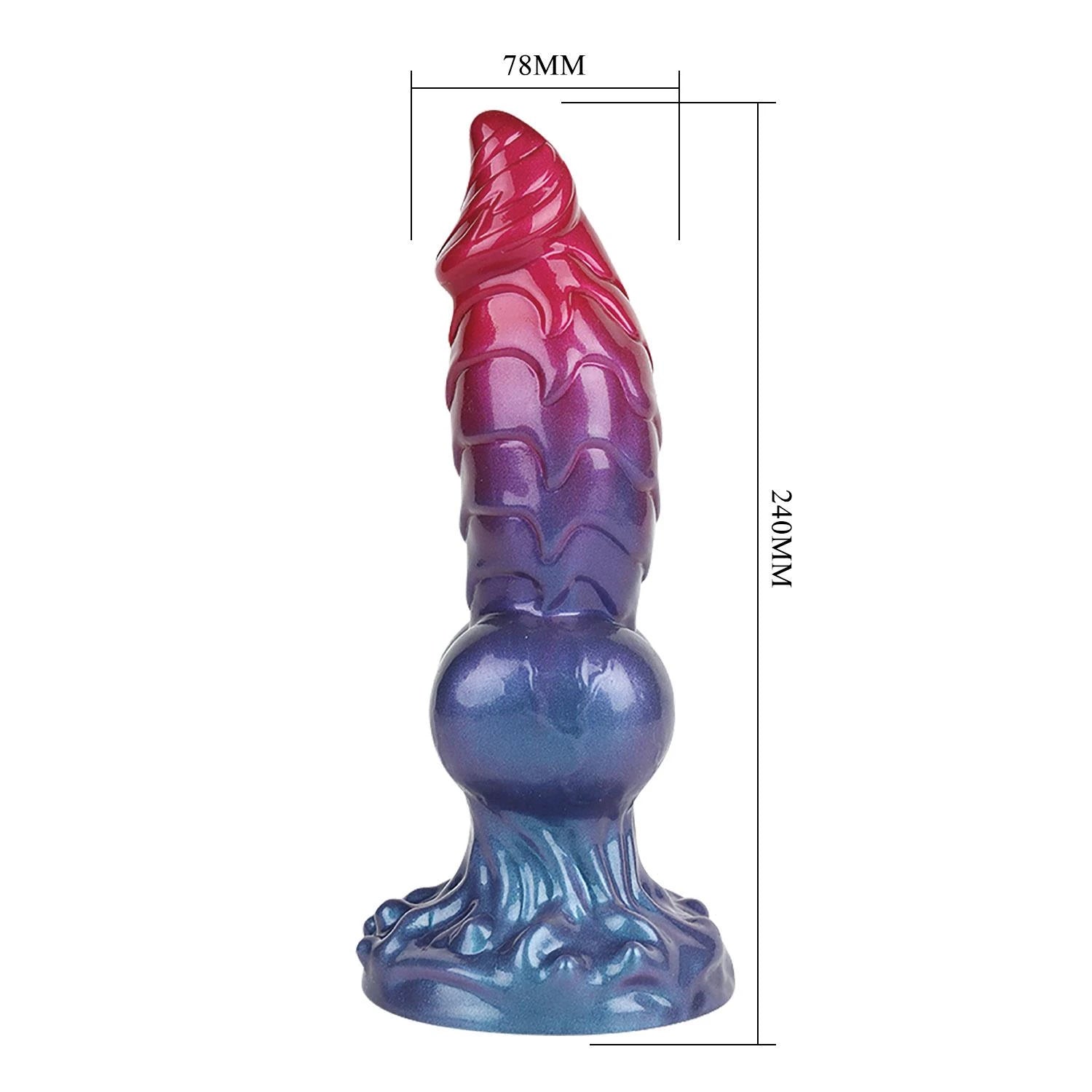 Power Monsters Sentinelle Eldritch – Godemichet en silicone ondulé Monstre 24 cm