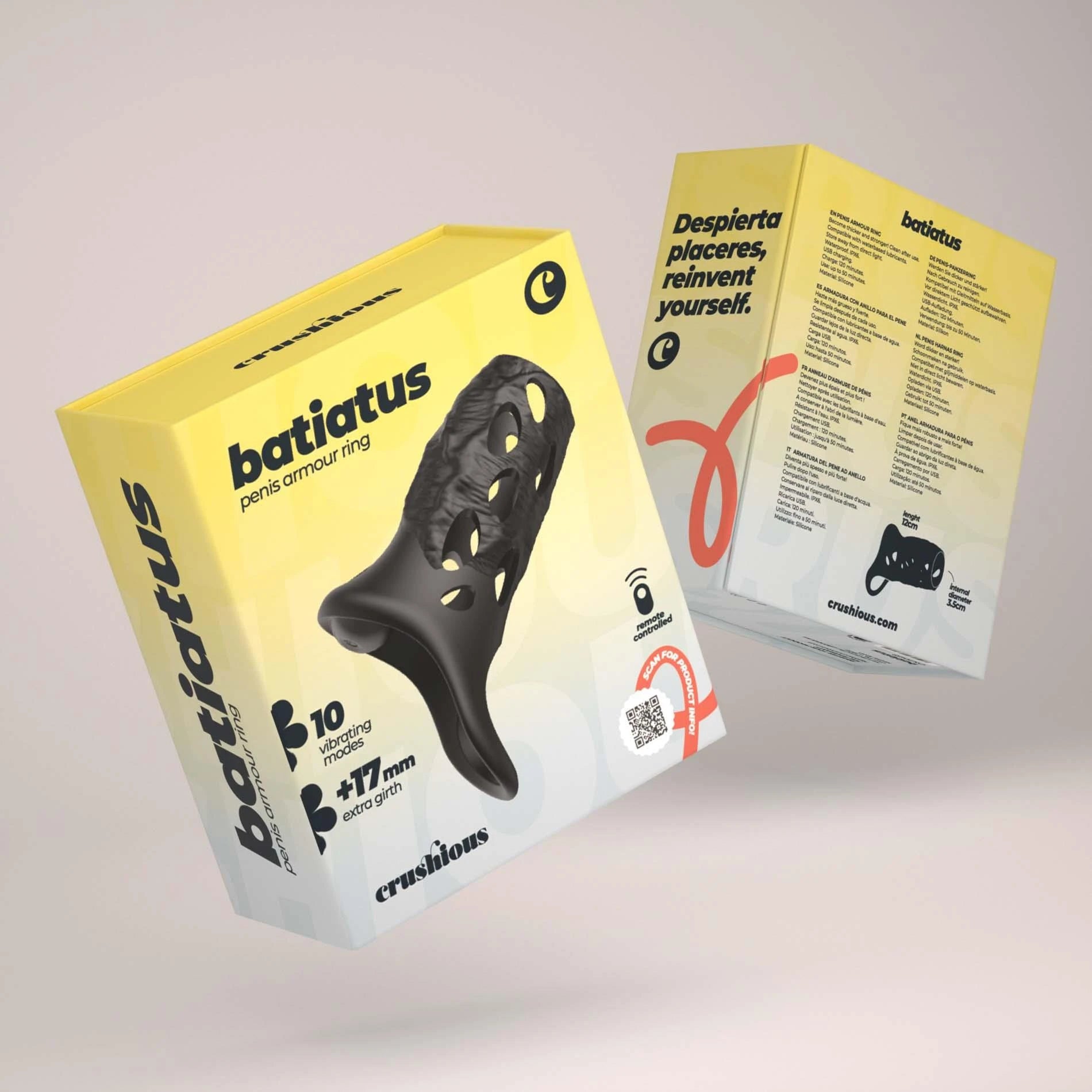Batiatus - Vibrating Penis Armour Ring - Black