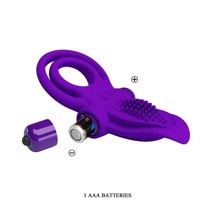PRETTY LOVE - ANNEAU PÉNIS VIBRANT Violet- 10 fonctions de vibration