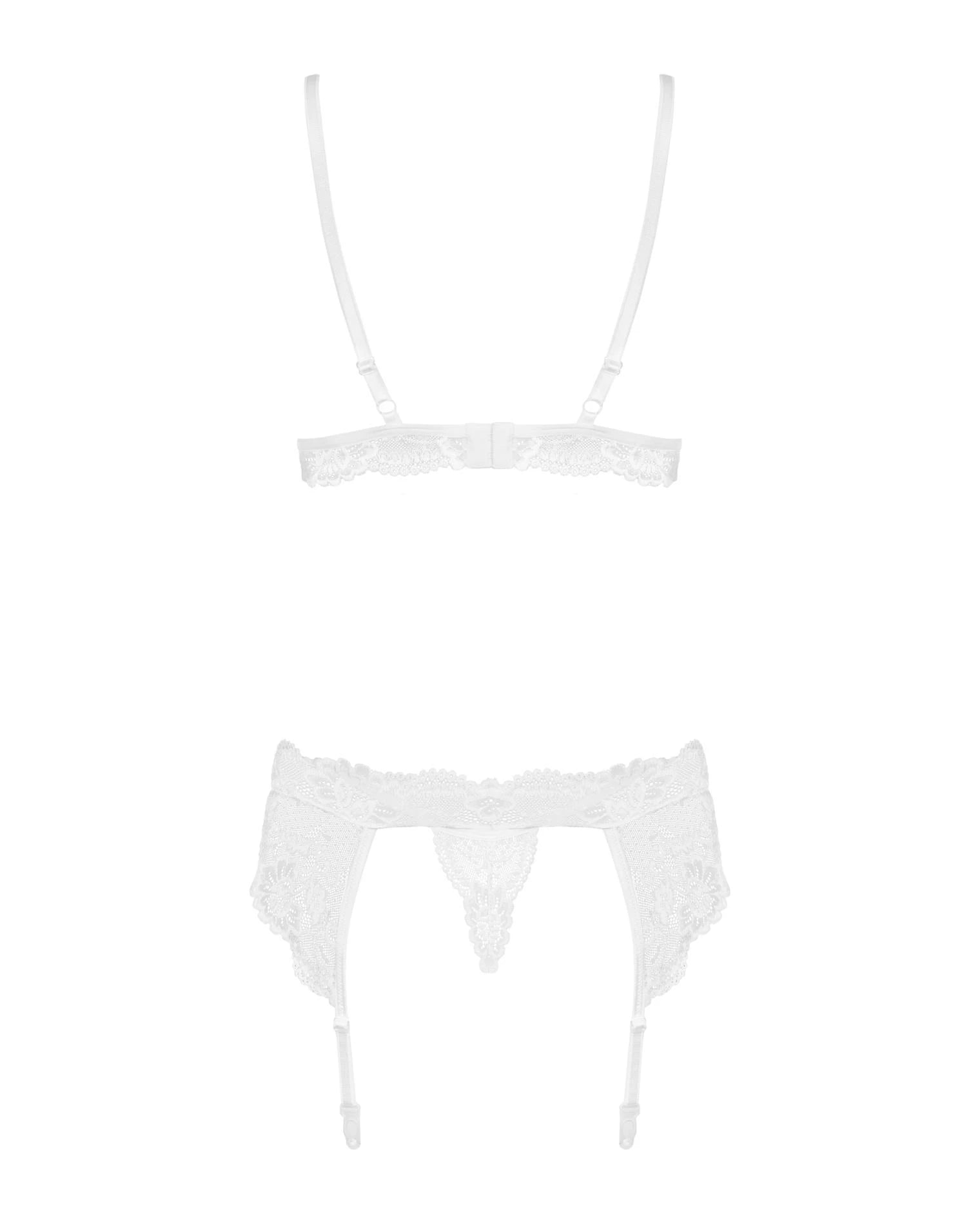 Lingerie-810-SEG-2 3-piece set white S/M