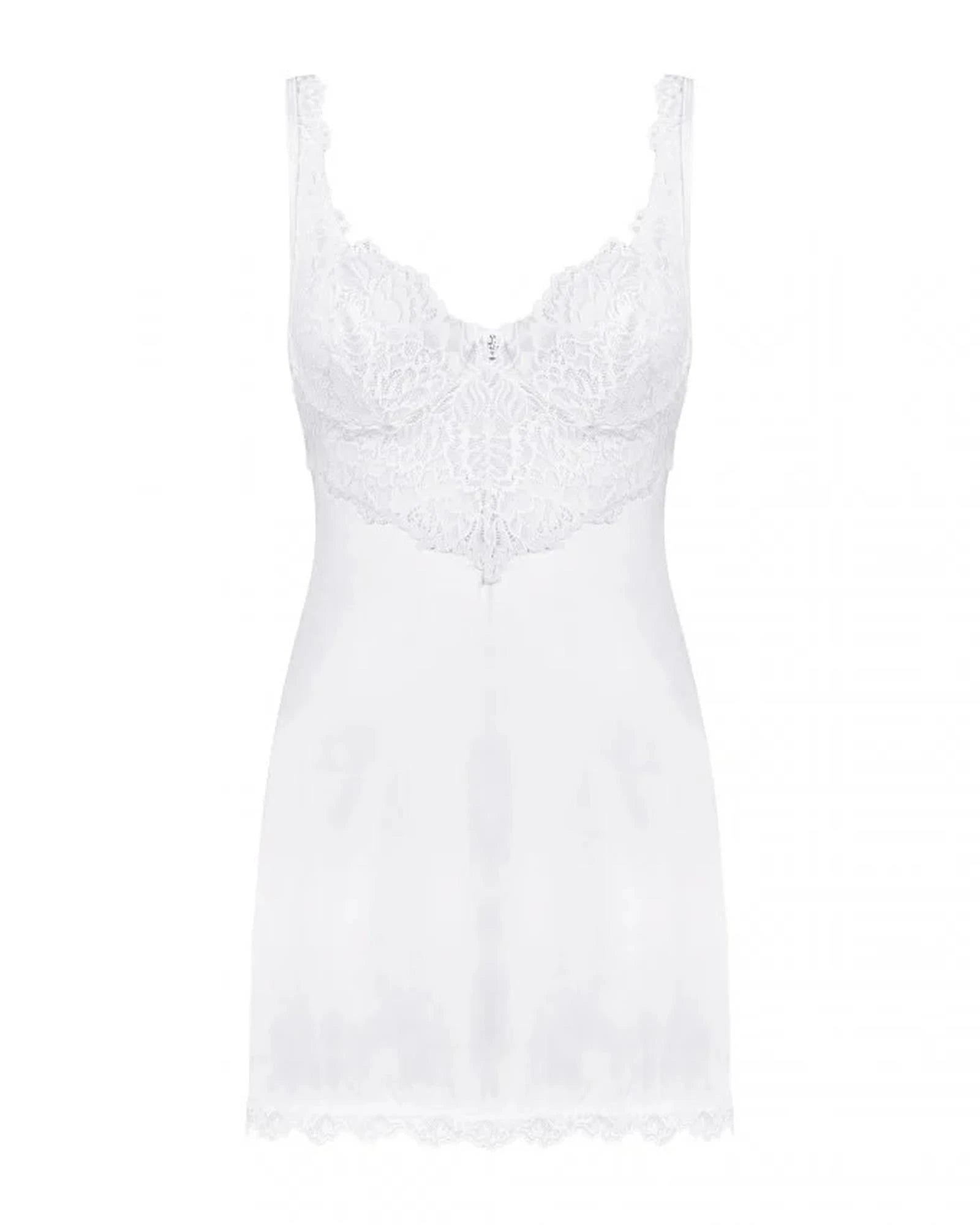 Lingerie-Amor Blanco camisole and thong white S/M