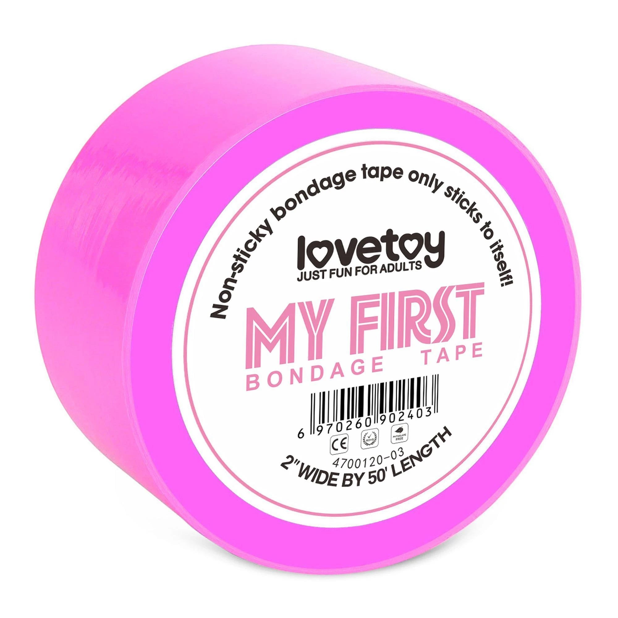 Mon premier ruban de bondage non collant fuchsia