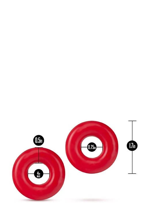 STAY HARD ANNEAUX DE DONUT XL ROUGE
