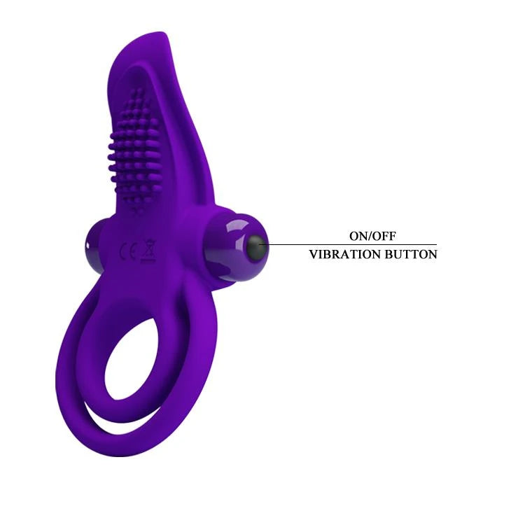 PRETTY LOVE - ANNEAU PÉNIS VIBRANT Violet- 10 fonctions de vibration
