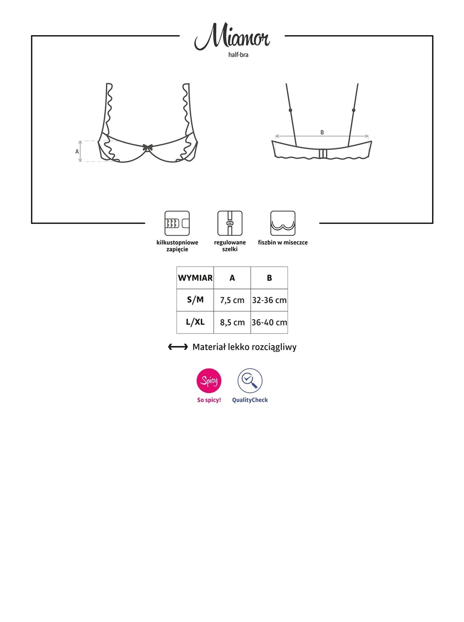 Bielizna-Miamor demi-soutien-gorge L/XL