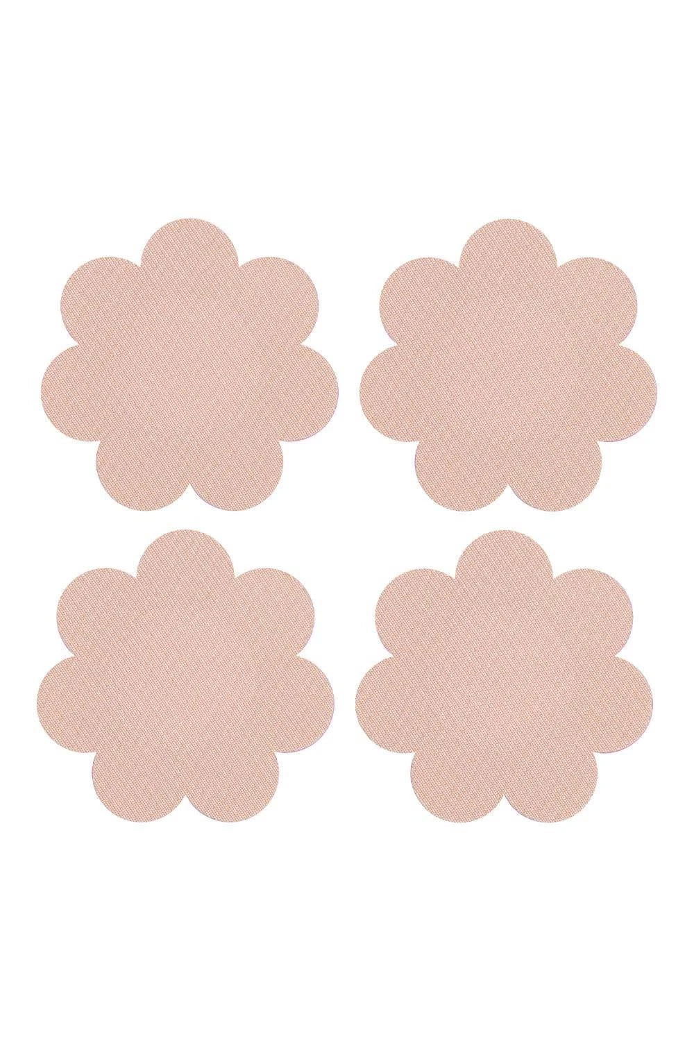 PEEKABOOS SELF ADHESIVE SATIN NIPPLE COVERS, NUDE
