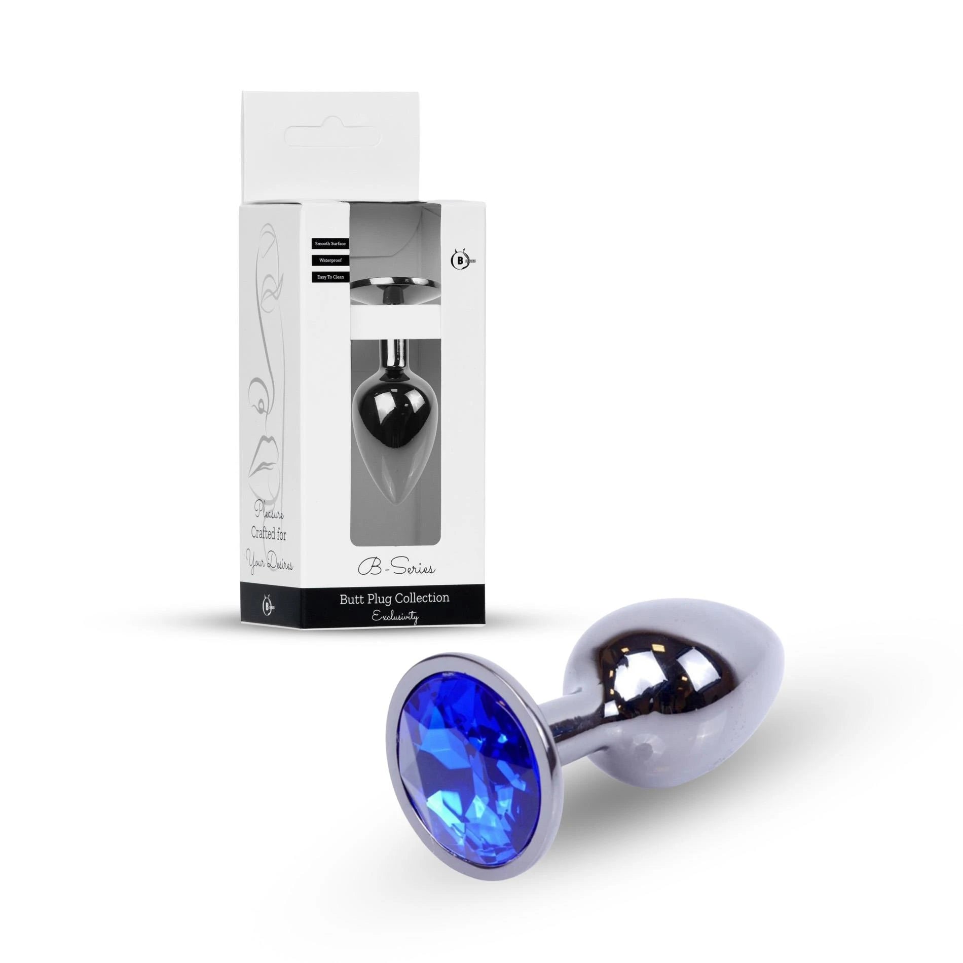 Plug-Jewellery Dark Silver PLUG- Dark Blue