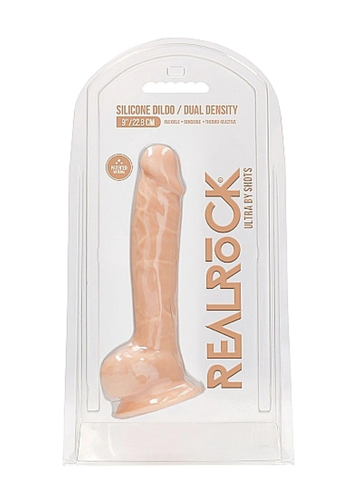 Silicone Dildo with Balls - 9 / 23 cm