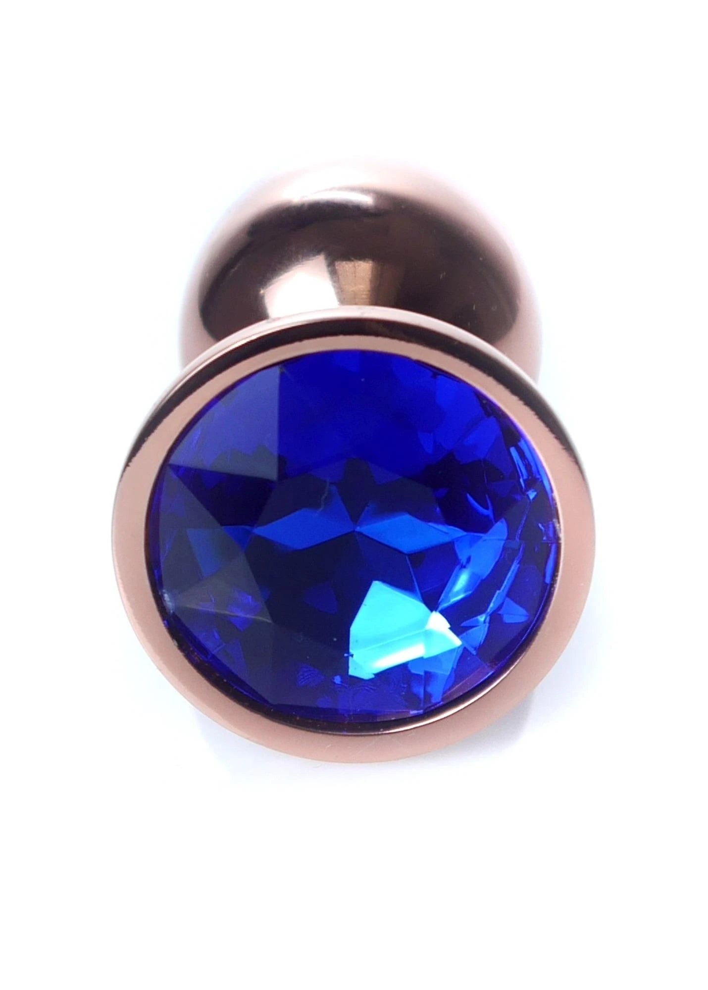 MyLove Toys - Bijoux PLUG or rouge - Bleu foncé