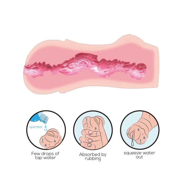 CRAZY BULL- 3D VAGINA, Water lubricant