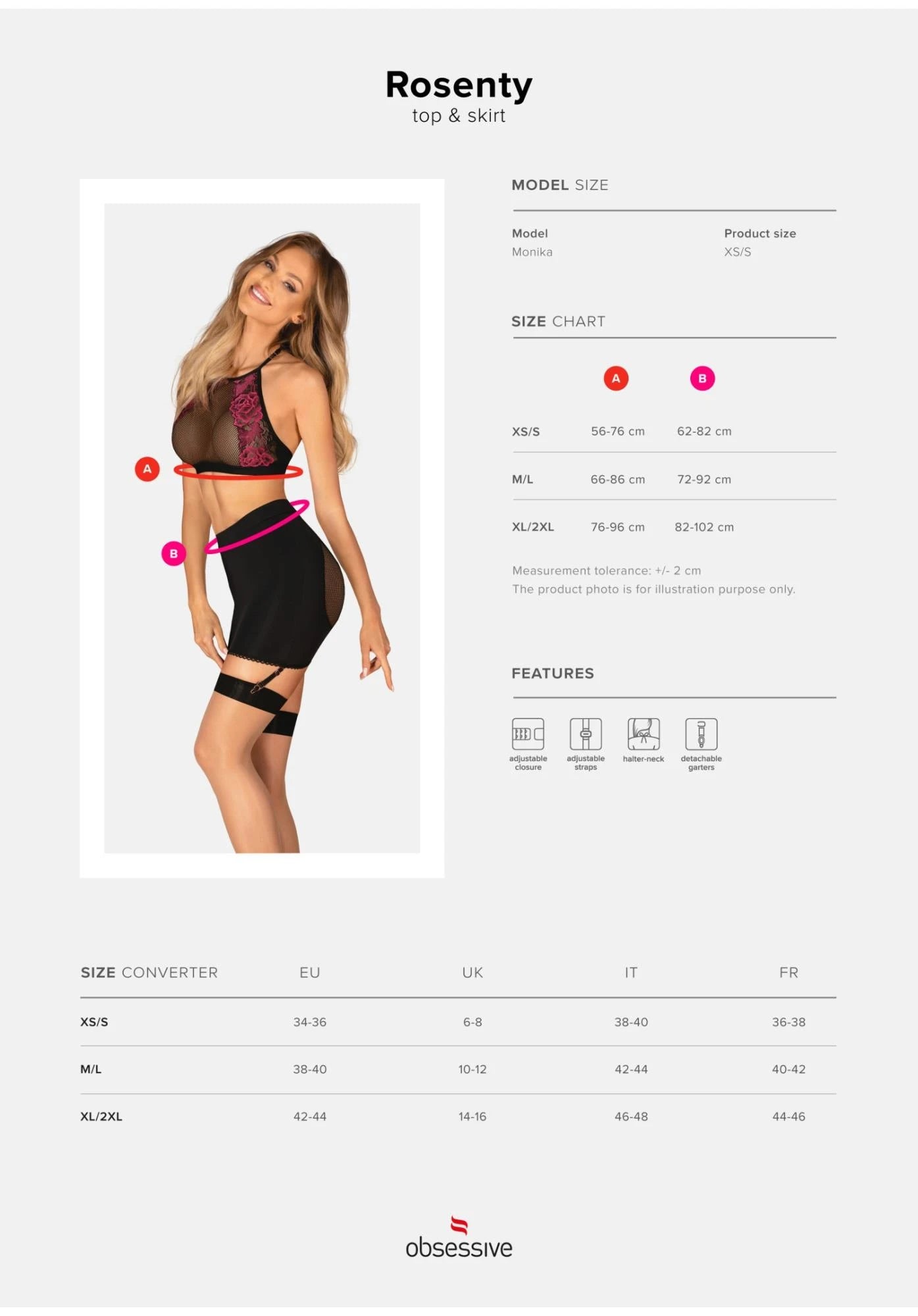 Haut et jupe Rosenty XS/S