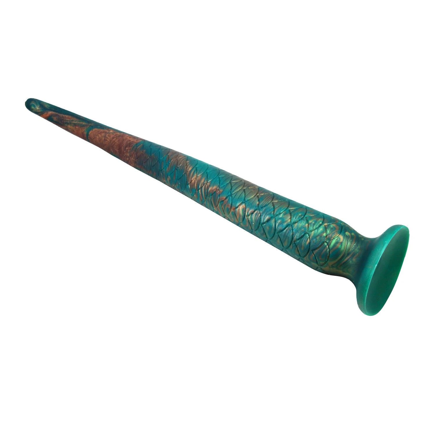 Power Monsters Titan verdoyant – Godemichet monstre en silicone strié de 47 cm