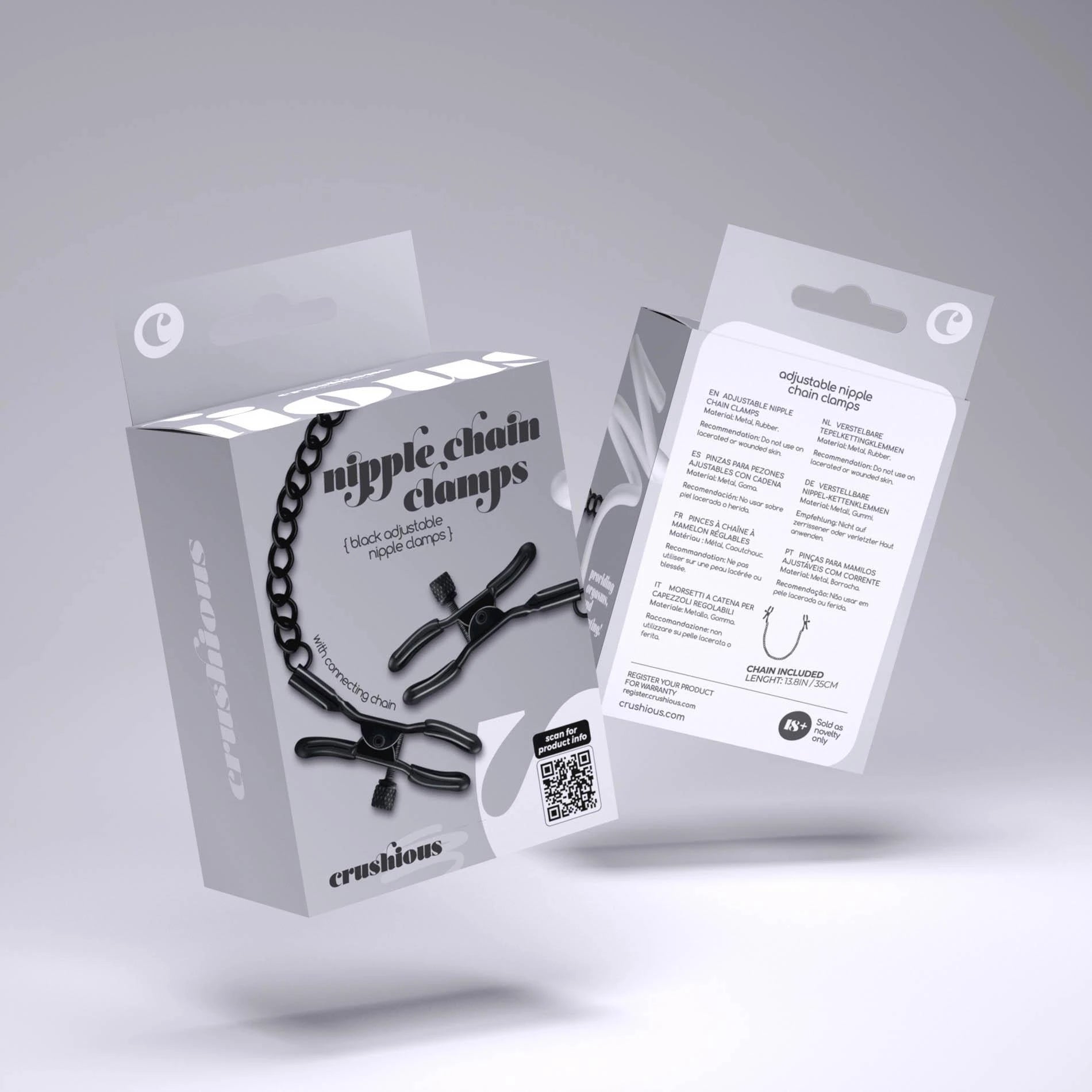 Nipple Chain Clamps - Black