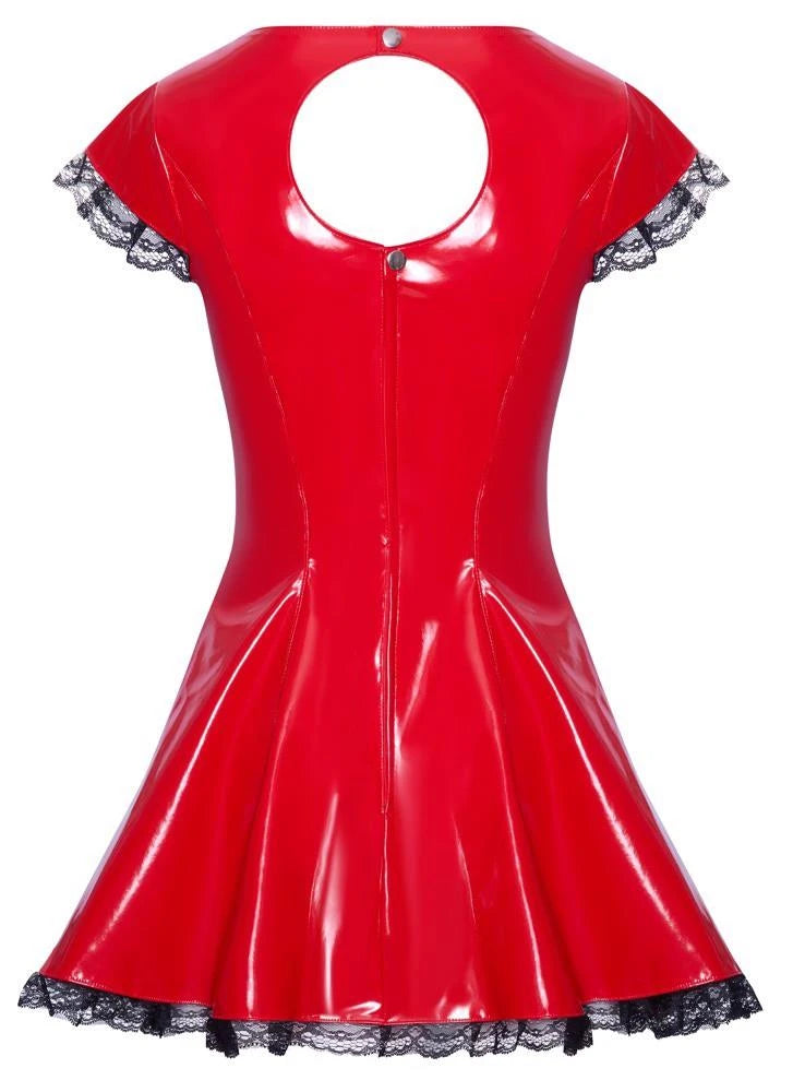 Robe vinyle rouge L