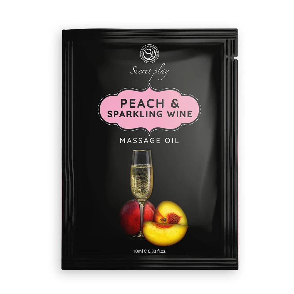 HUILE DE MASSAGE PÊCHE & VIN MOUSSEUX 10 ML