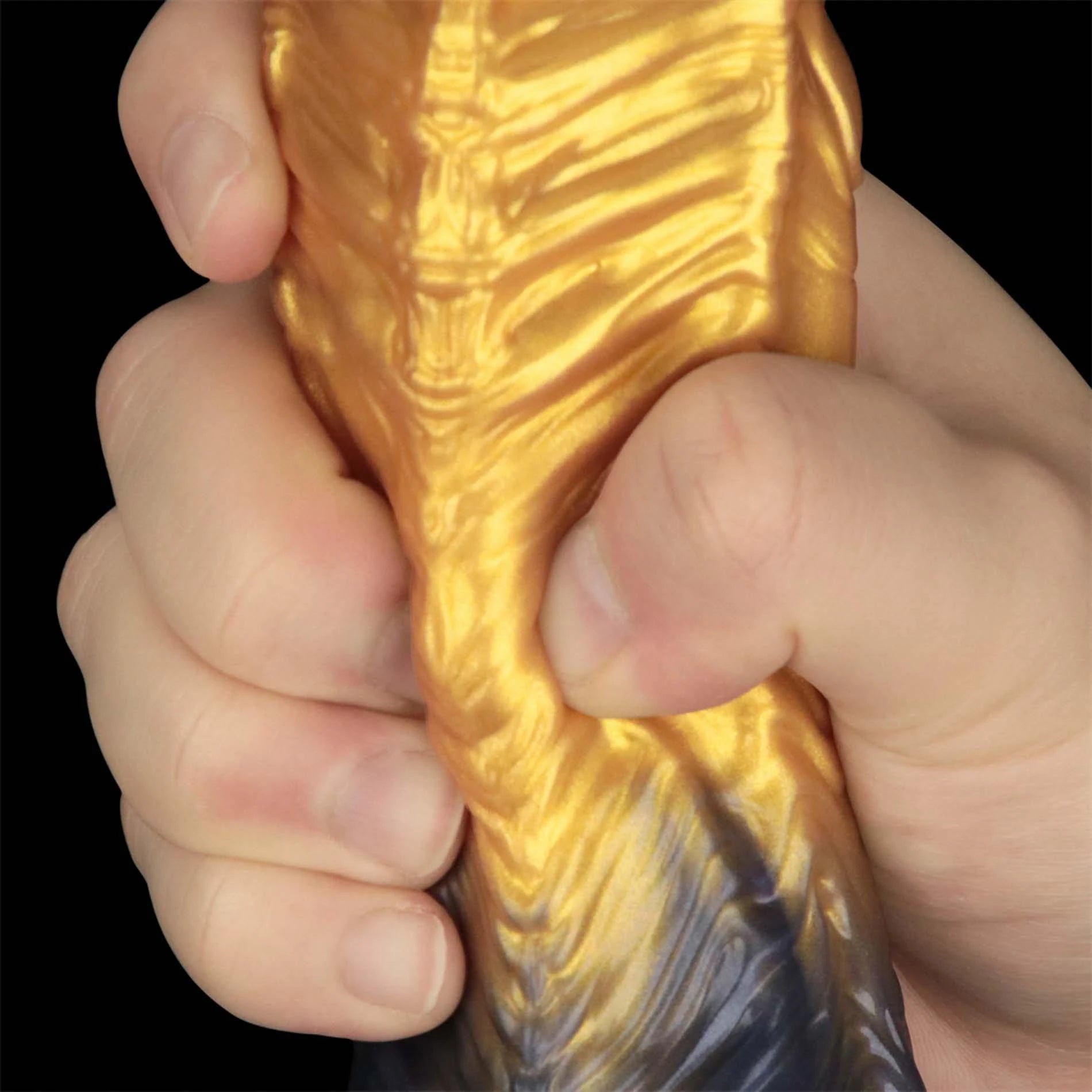 8'' Dual Density Silicone Inflatable Dildo
